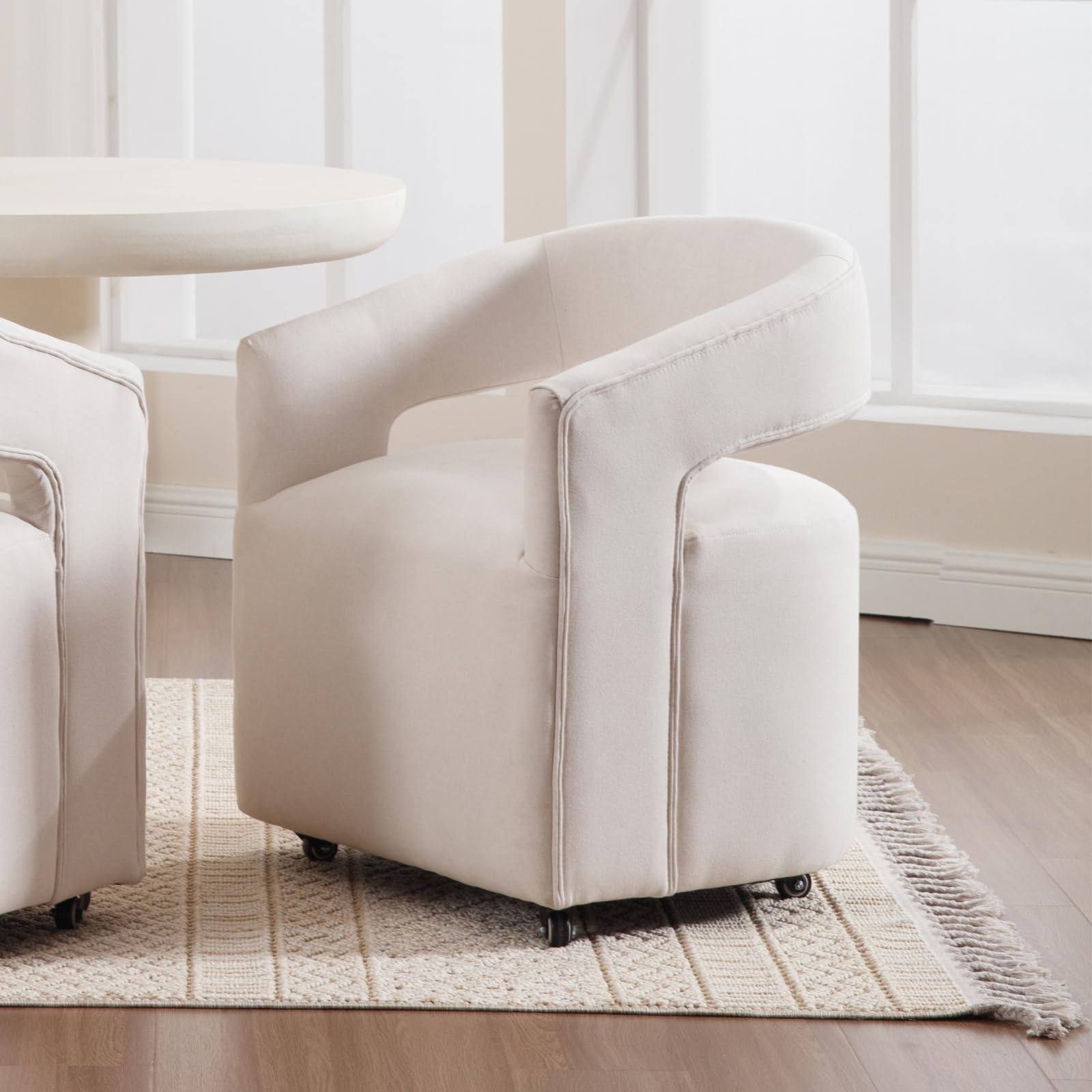 ROCITY Swivel Open Back Dining Chair 1 PCS - 10027DC