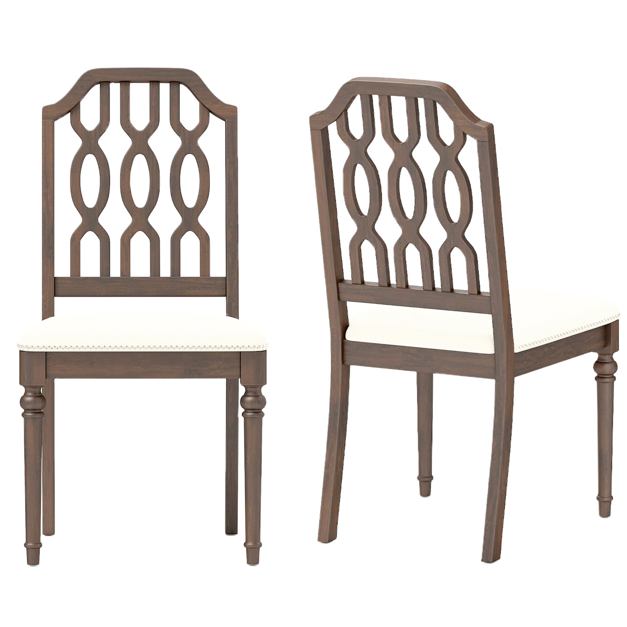 Kmax Farmhouse Rectangle Dining Chairs Set of 2 - 8171