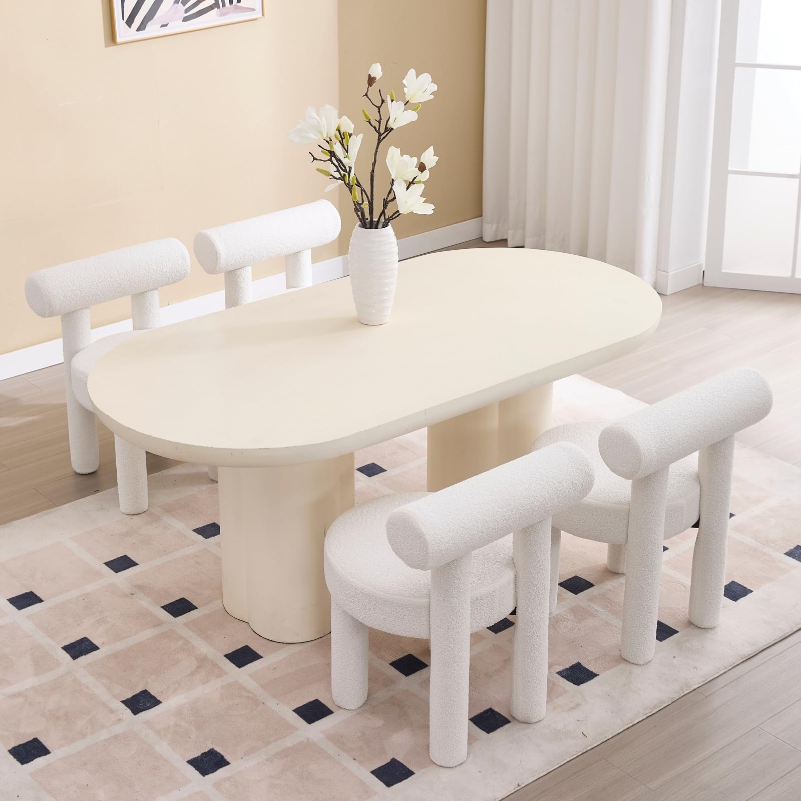 VESCASA Open Back Dining Chairs Set of 2 - 3163DC