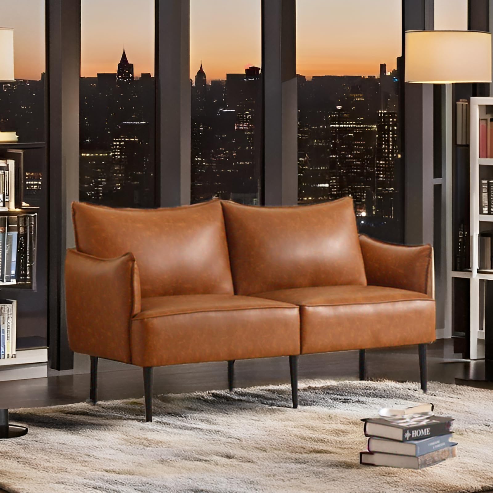 ROCITY 53 Inch Modern Loveseat Sofa with Deep Seats - 3051SF