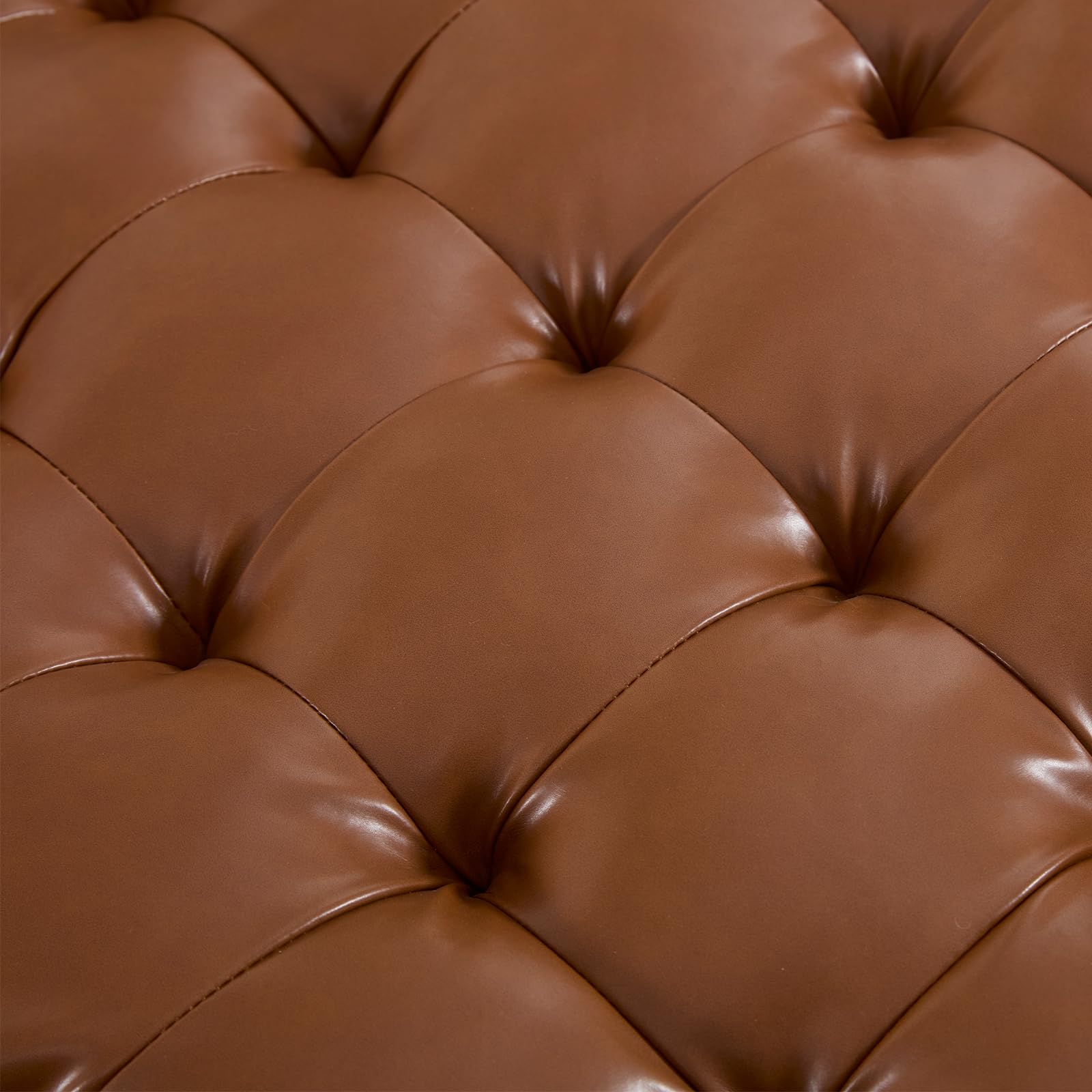 Kmax Leather Ottoman Coffee Table - 63051 & 6305CT