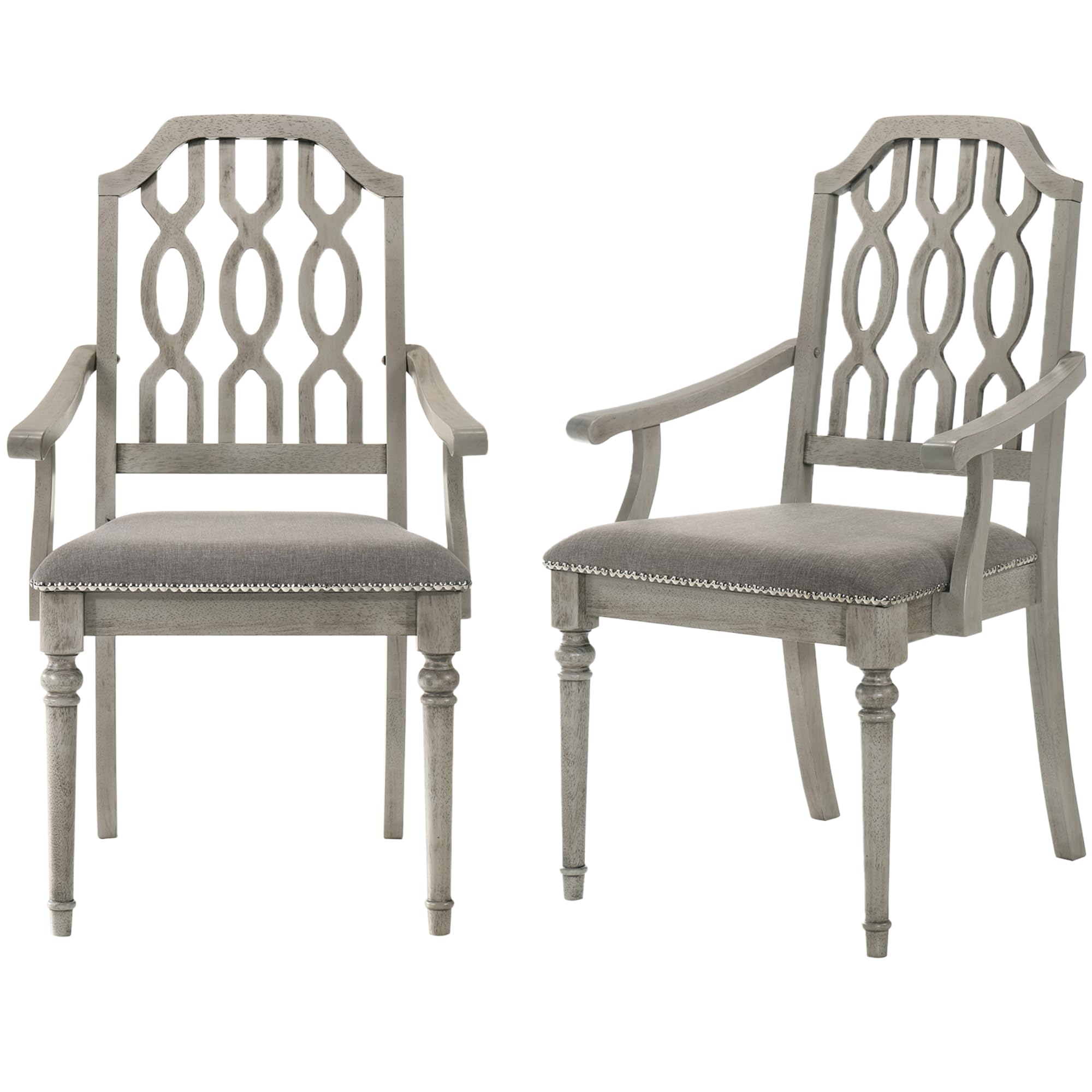 Kmax Farmhouse Rectangle Dining Chairs Set of 2 - 8171