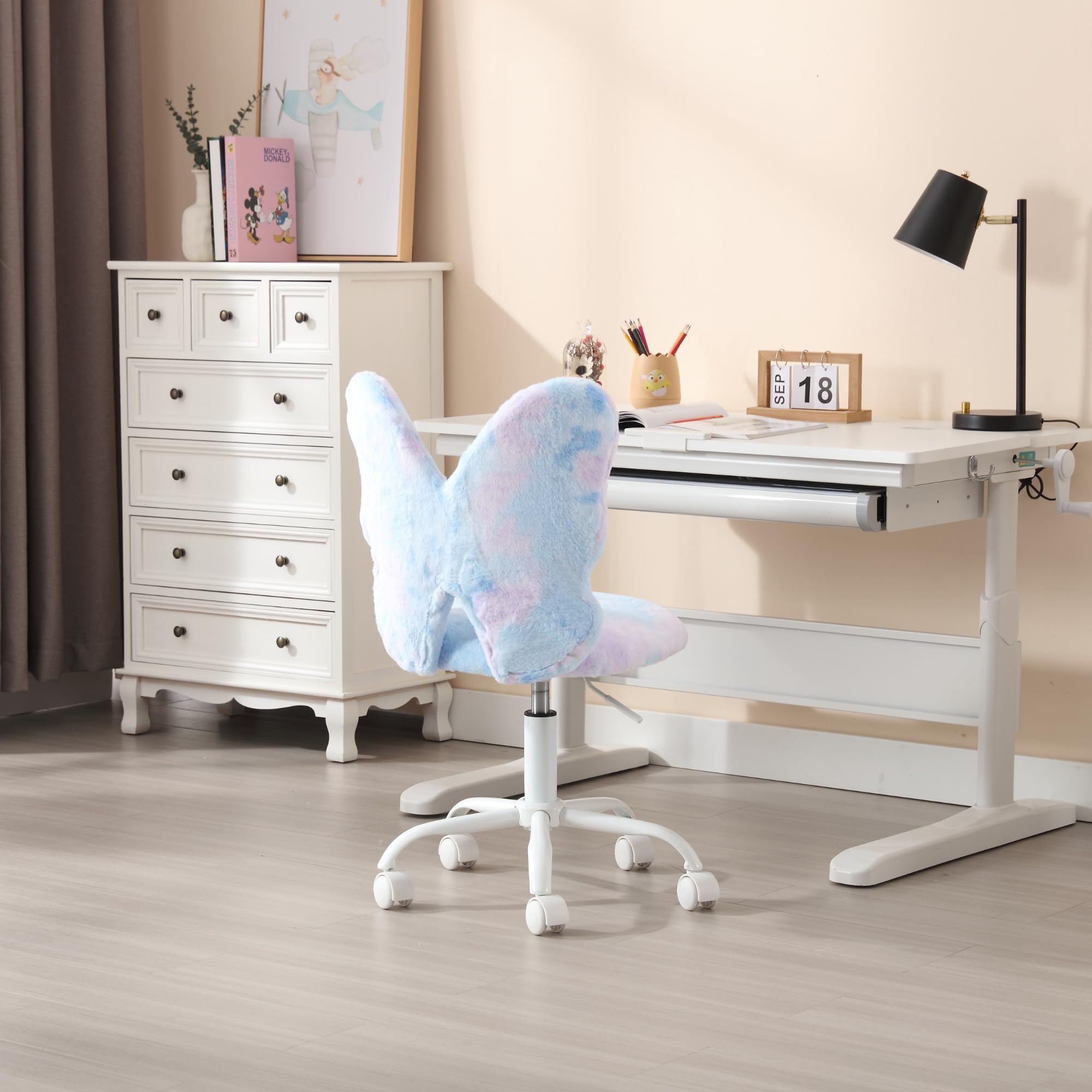 Kmax Butterfly Colorful Swivel Kids Desk Chair 1 PCS - 1723KC