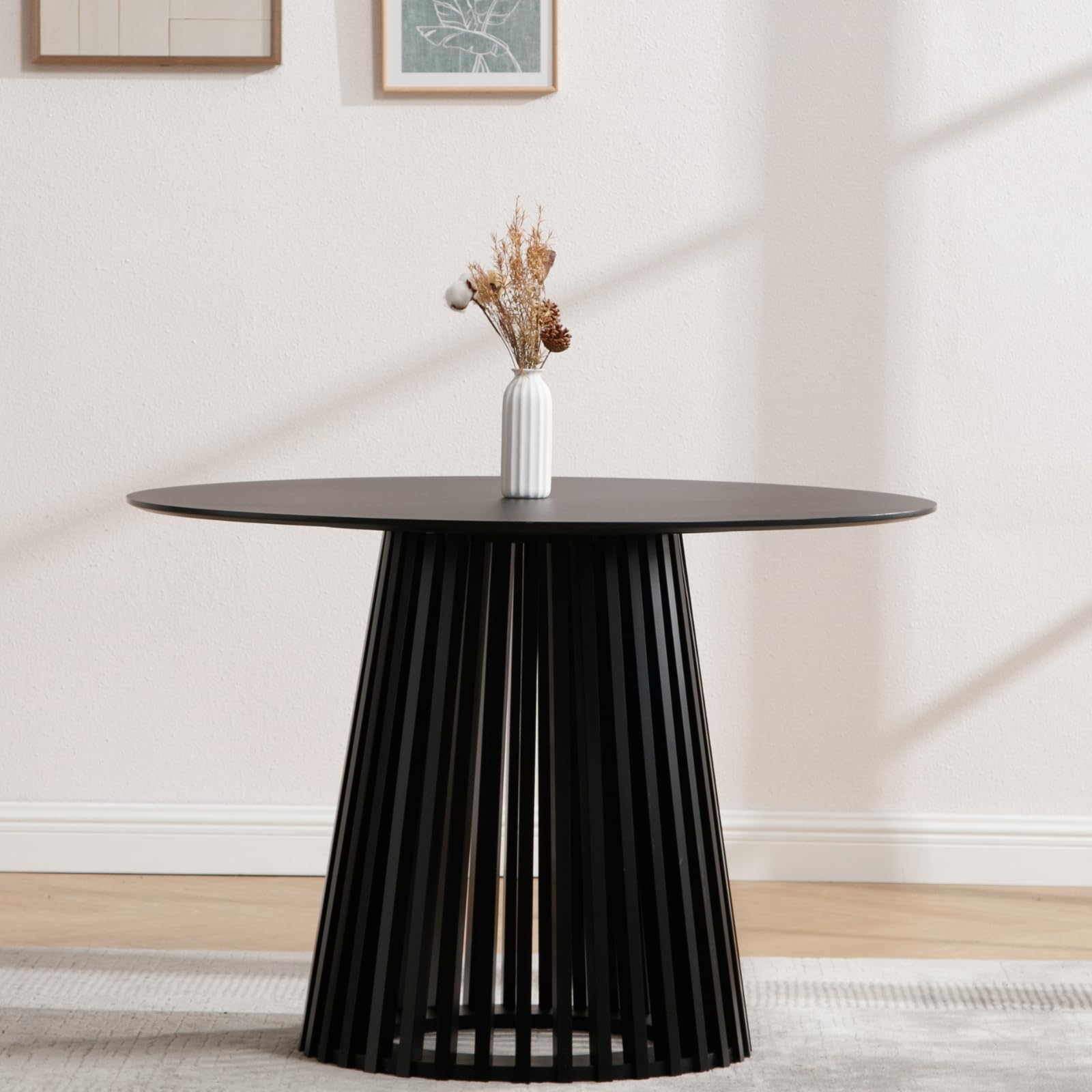 ROCITY 43 Inch Black Kitchen Table - 19008DT