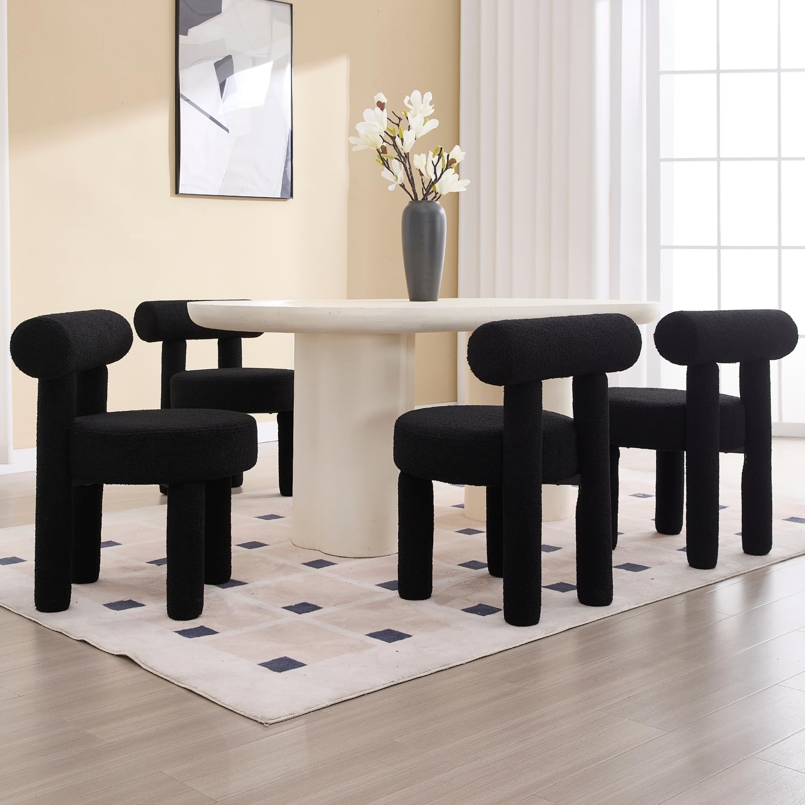 VESCASA Open Back Dining Chairs Set of 2 - 3163DC