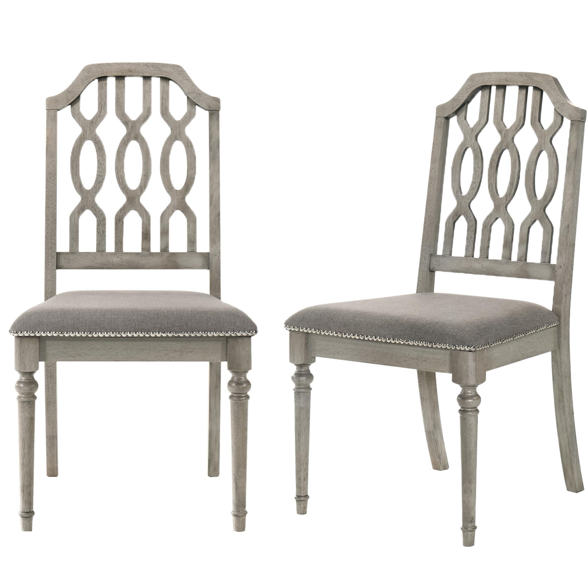 Kmax Farmhouse Rectangle Dining Chairs Set of 2 - 8171