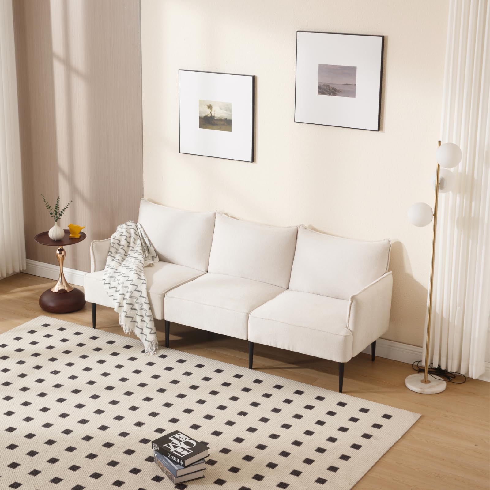 ROCITY 53 Inch Modern Loveseat Sofa with Deep Seats - 3051SF