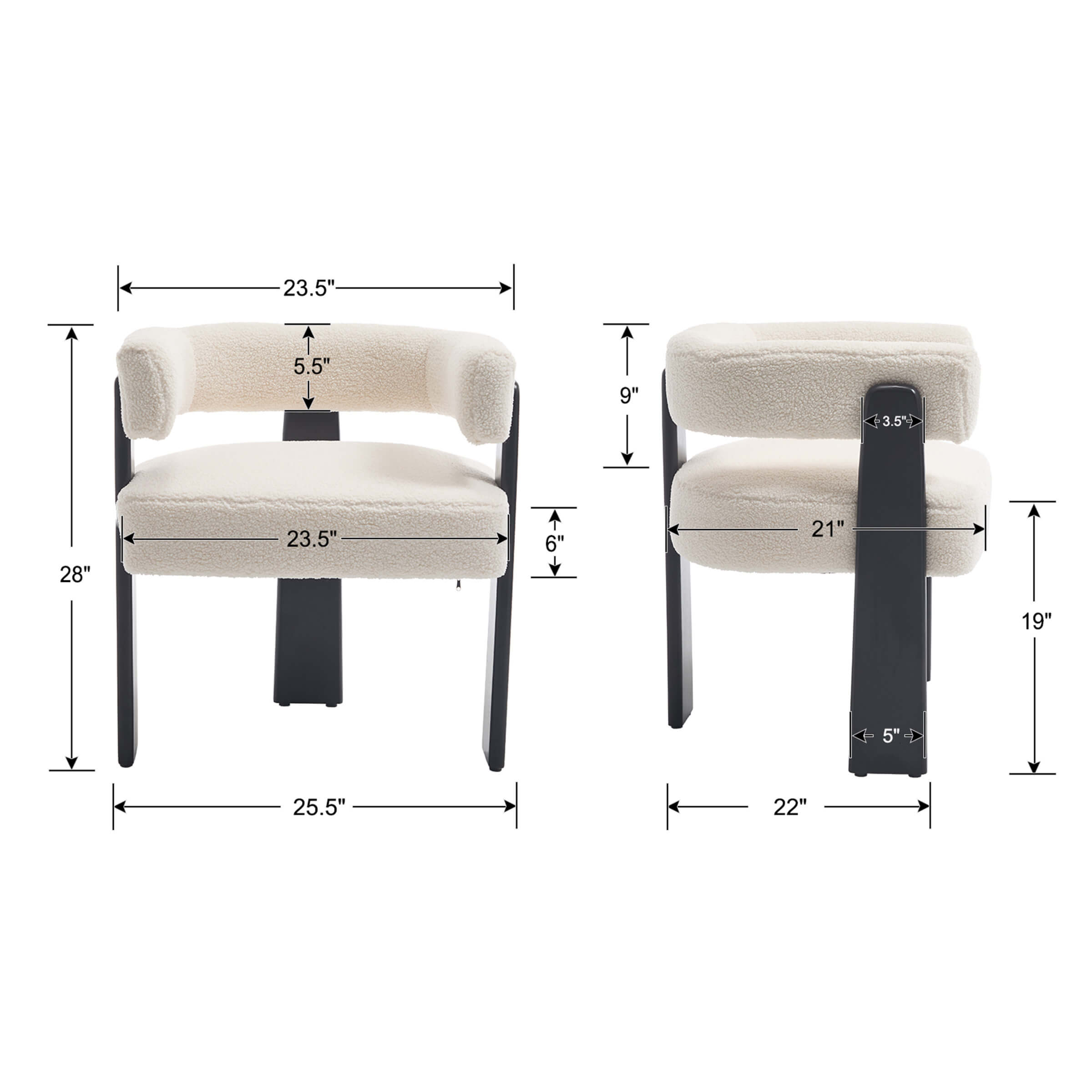 KMAX Barrel Dining Chairs - 10179DC