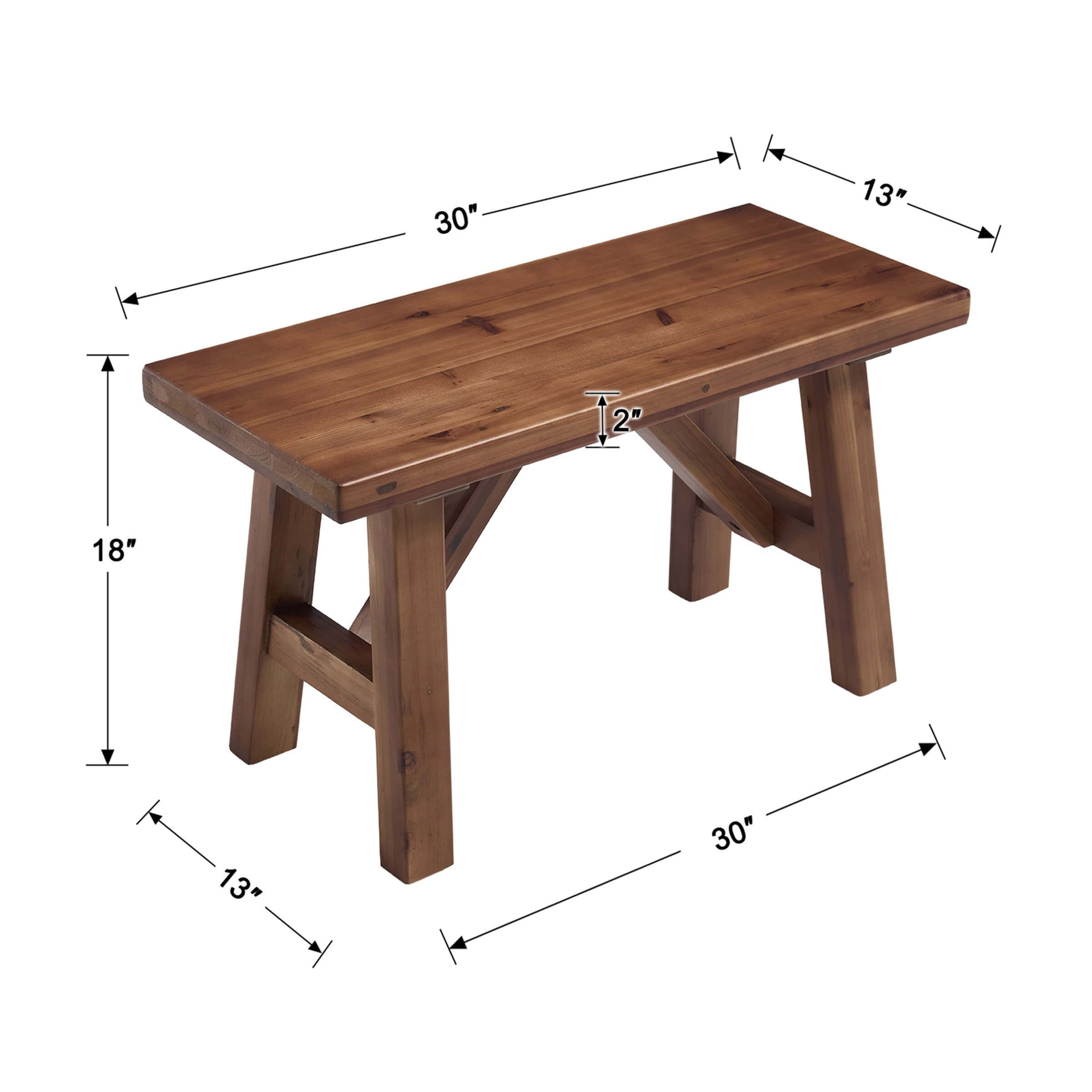 KMAX Wooden Bench-23894BH