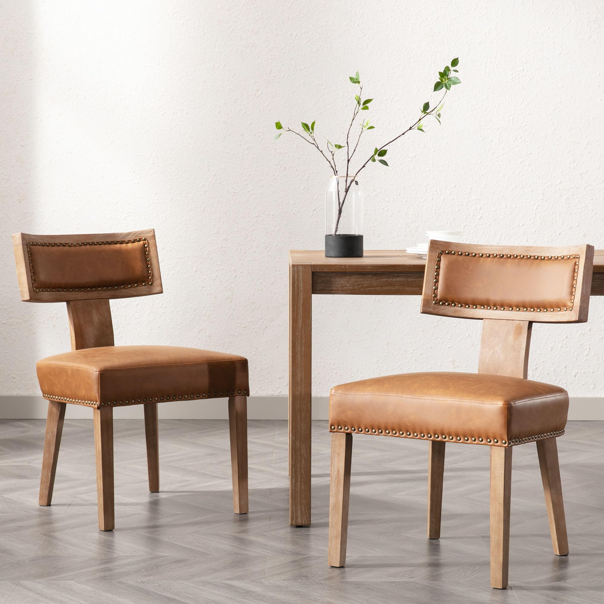 CIMOTA Classic Curved Open Back Dining Chairs Set of 2 - 1670&1917&1918