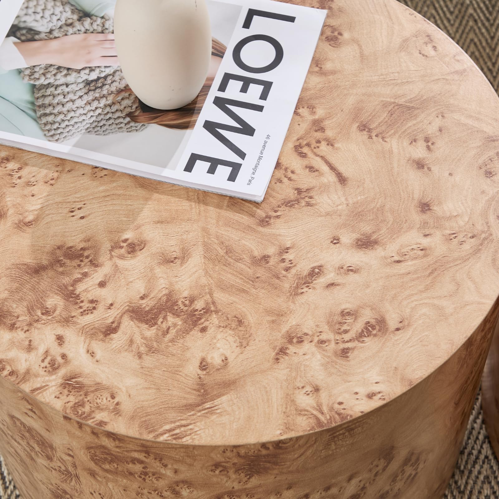 CIMOTA Round Wood Nesting Coffee Table Set of 2 - 24060CT