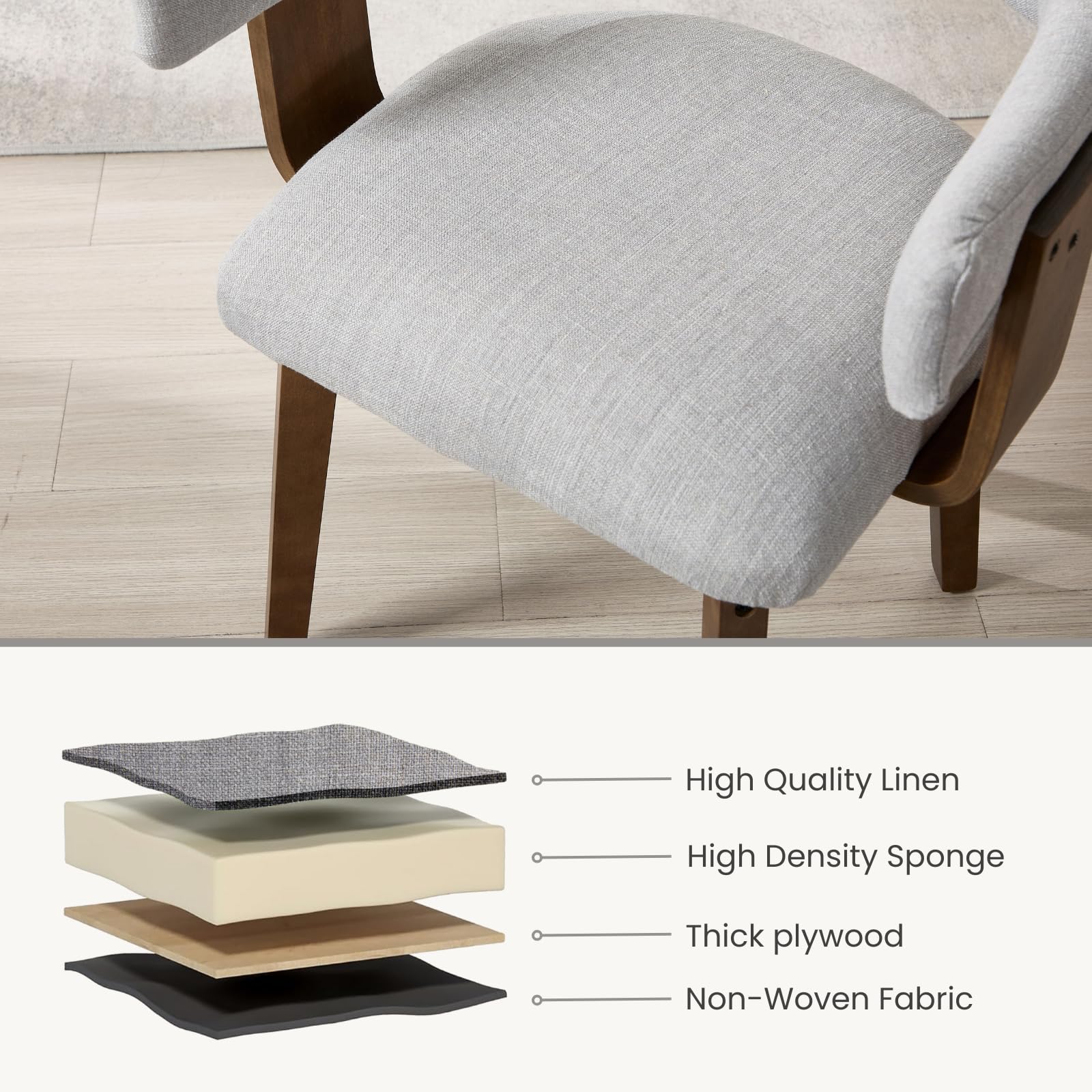 EALSON Barrel Dining Chairs Set of 2 - 10075DC