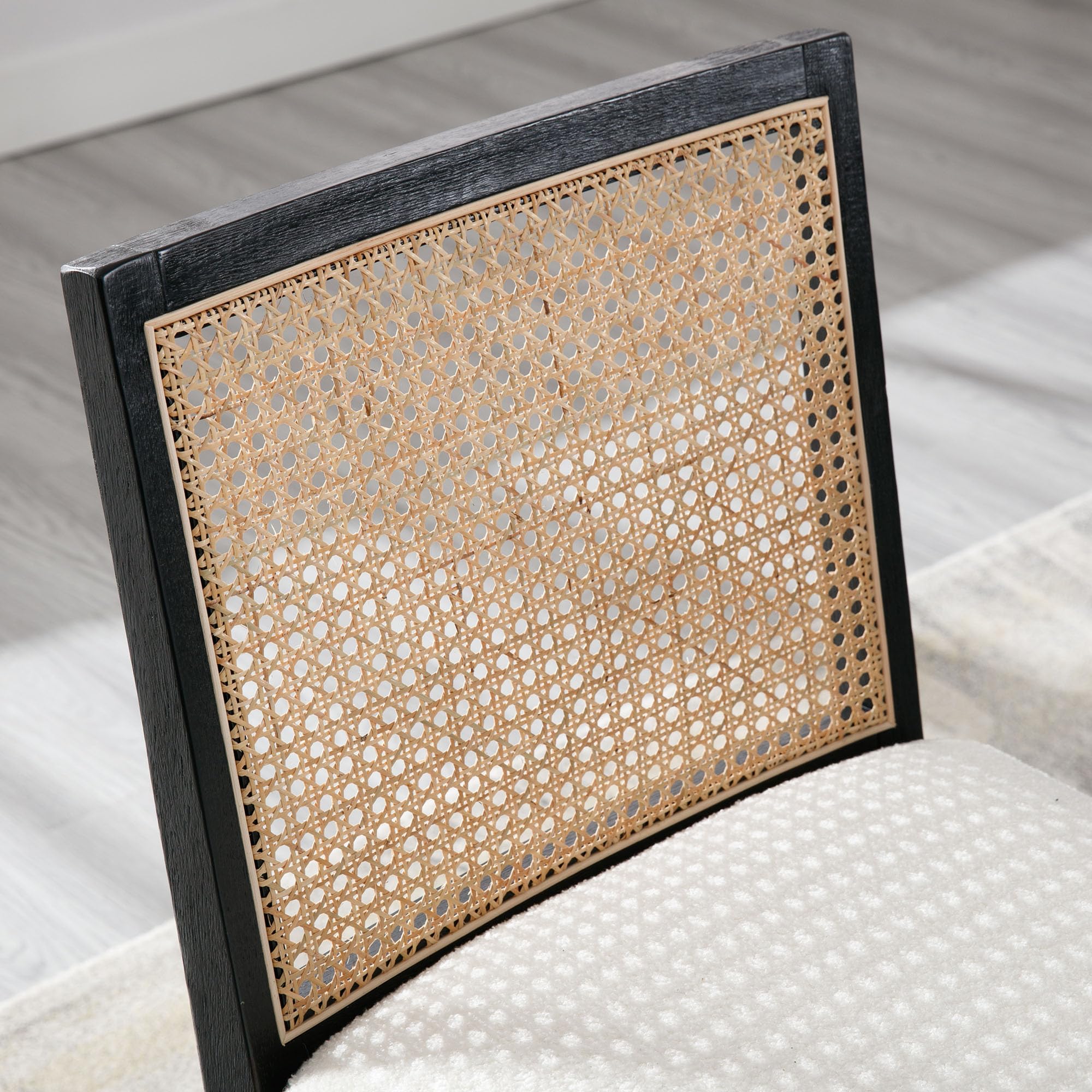 CIMOTA Square Rattan Back Dining Chairs Set of 2 - 1932DC