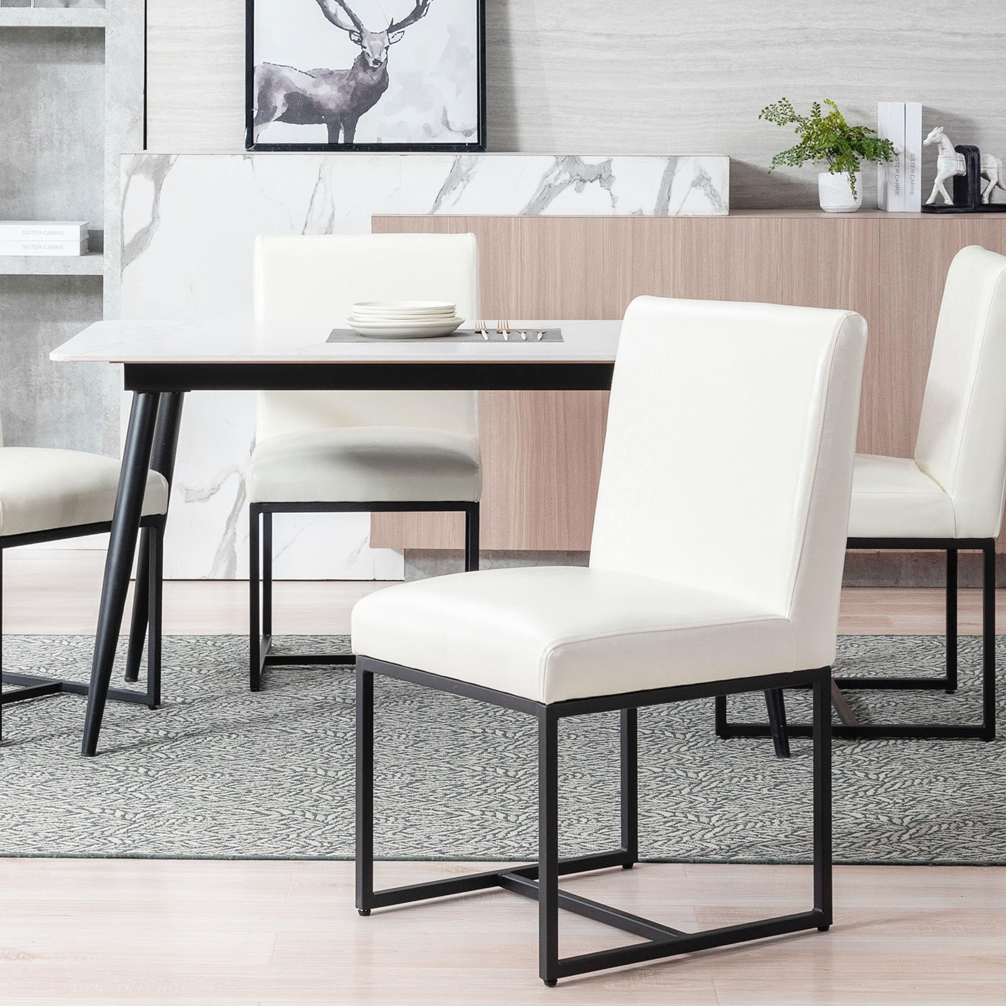 VESCASA Modern Upholstered Dining Chairs Set of 2 - 1488DC