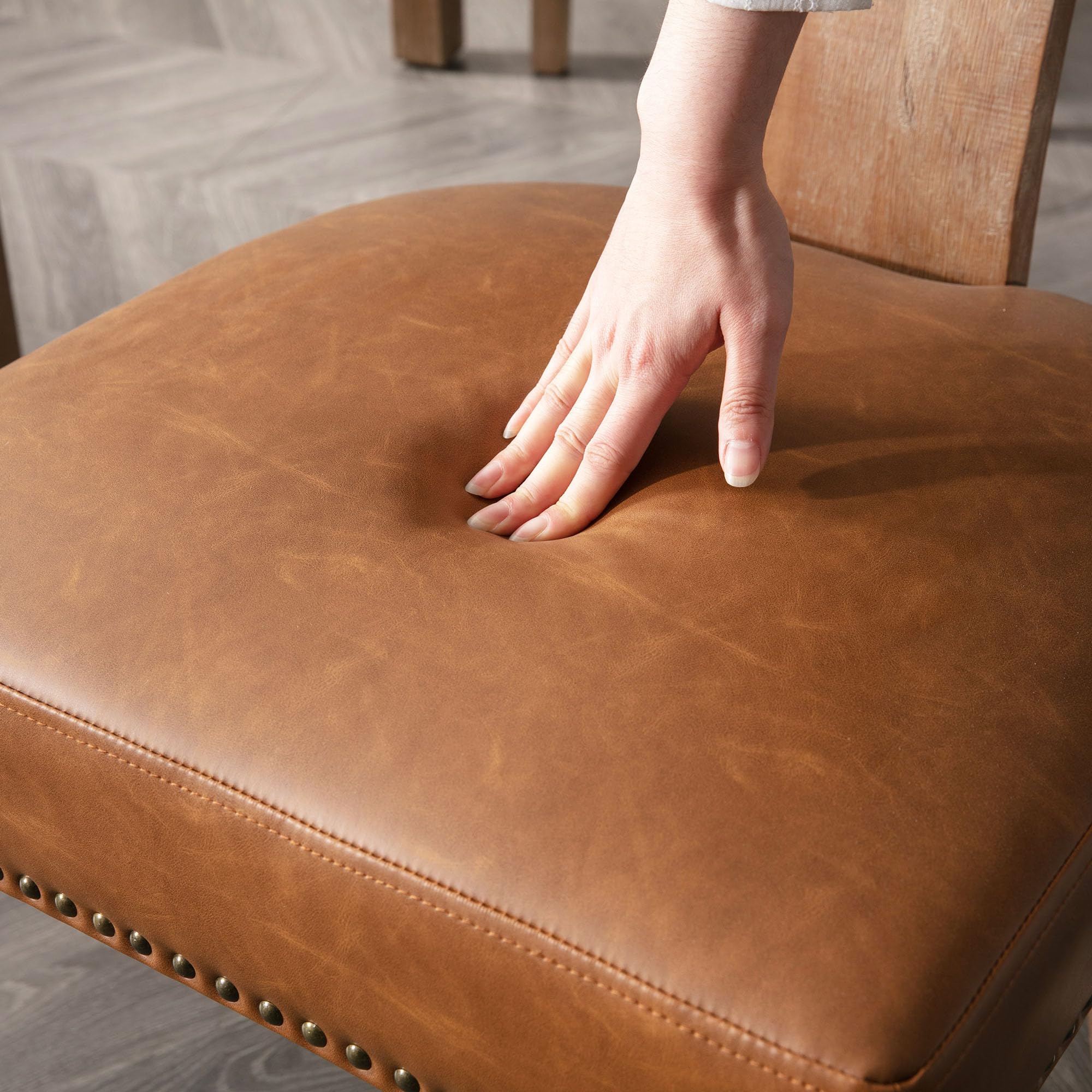 CIMOTA Classic Curved Open Back Dining Chairs Set of 2 - 1670&1917&1918