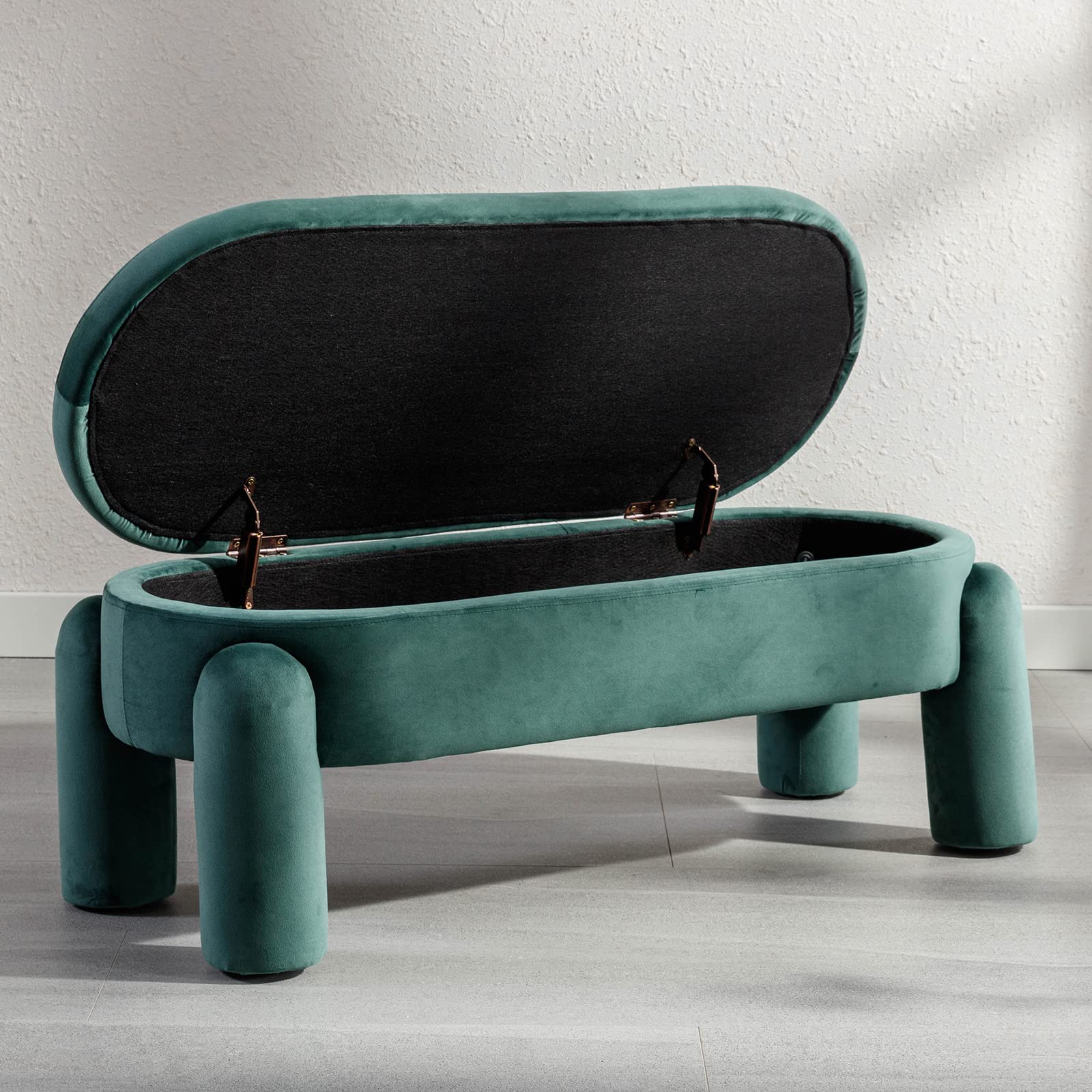 ROCITY Modern Upholstered Storage Bench - 2566BH