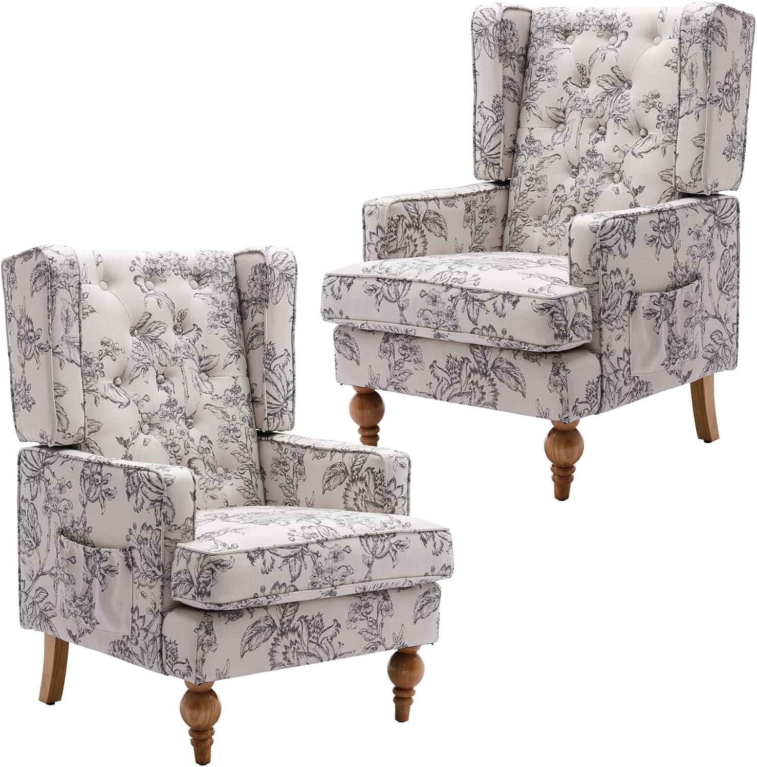 Kmax Tufted Accent Chair 1 PCS - 8144AC