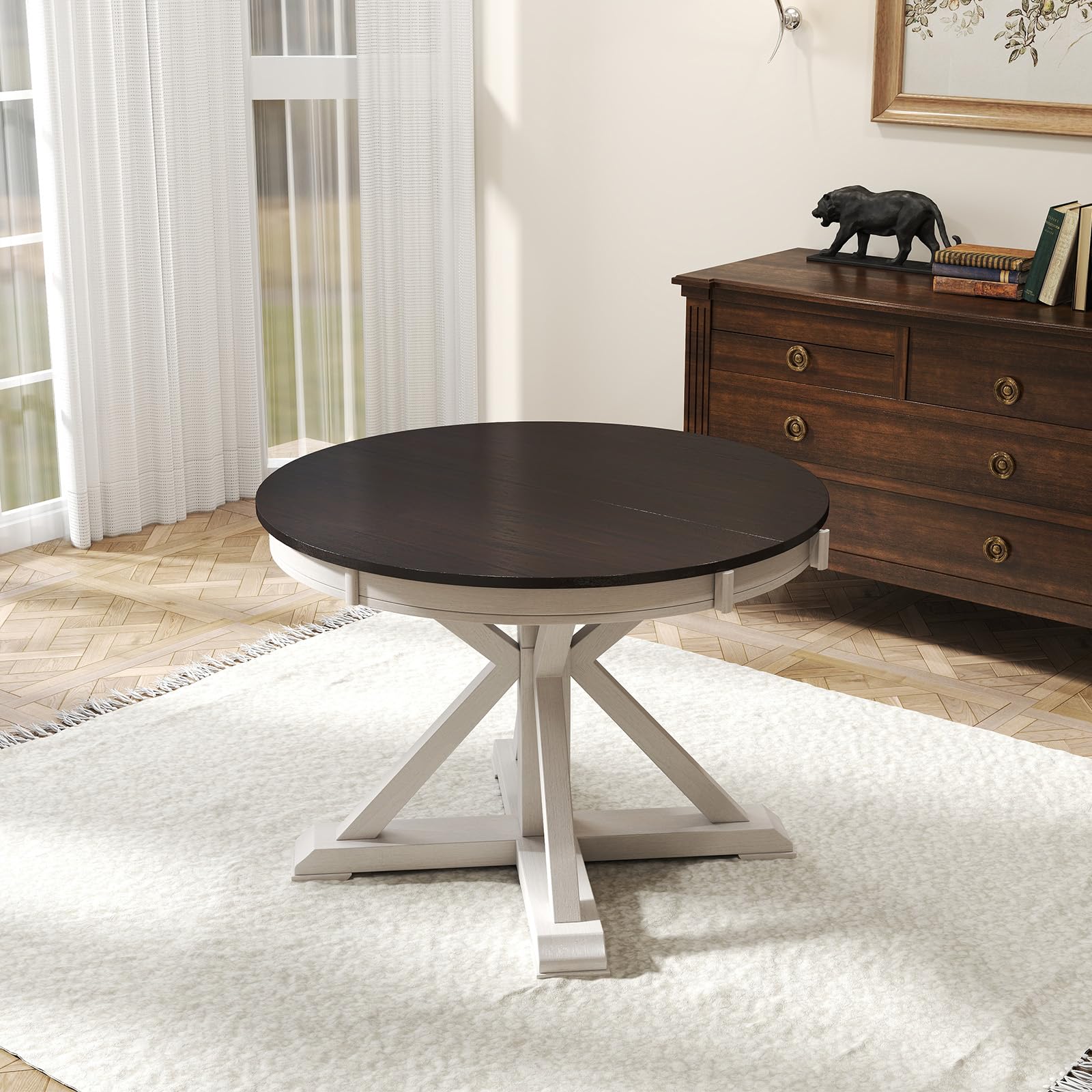 Kmax 42-54"W Round Dining Table - 22191