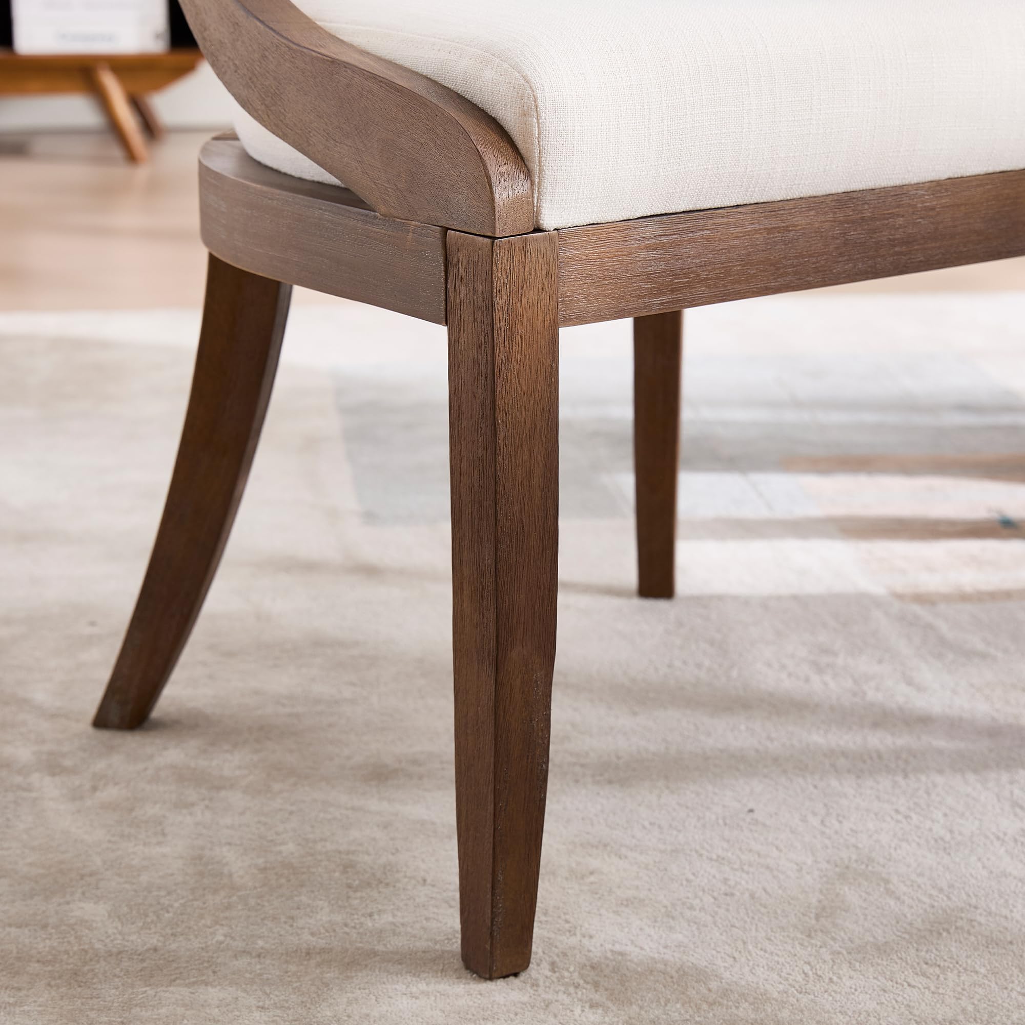 Kmax Mid-century Farmhouse Dining Chairs Set of 2 - X022DC