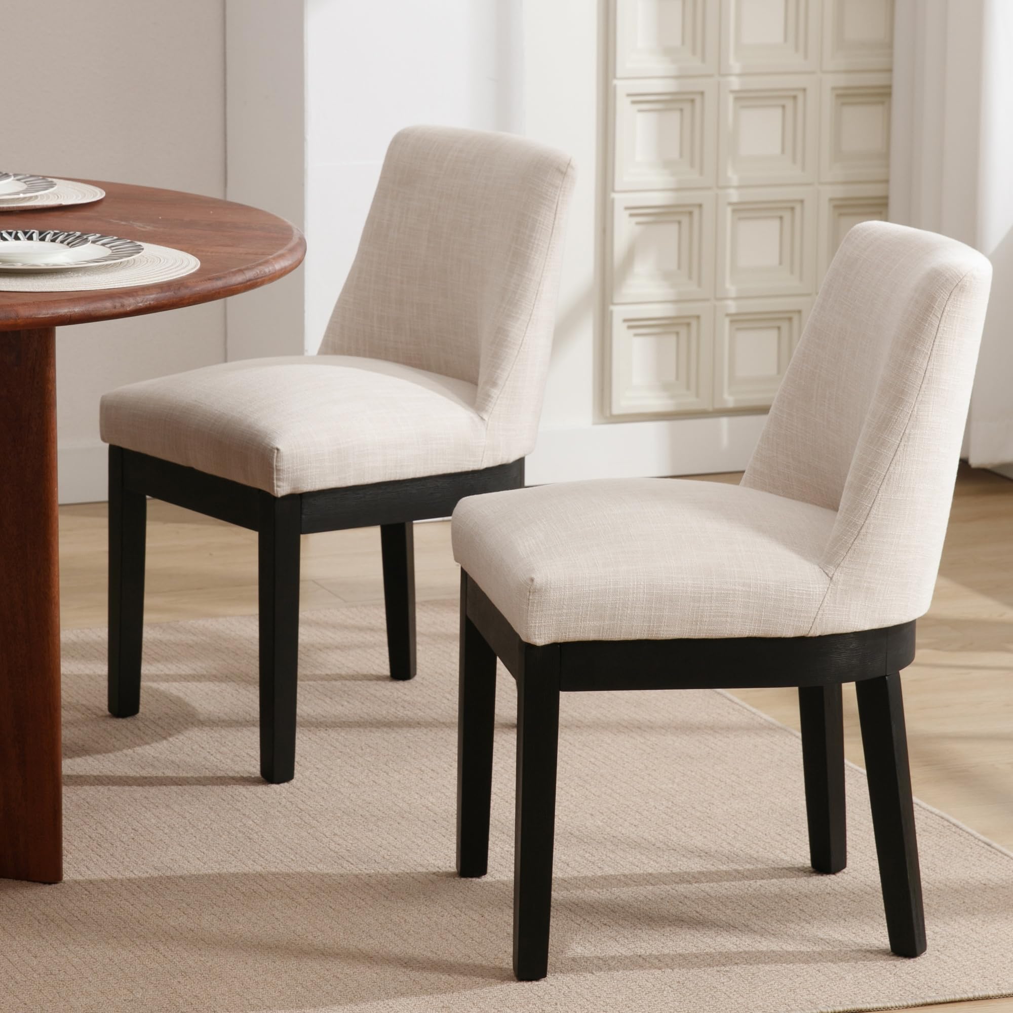 Kmax Dining Chairs with Wood Legs Set of 2 - 8925DC