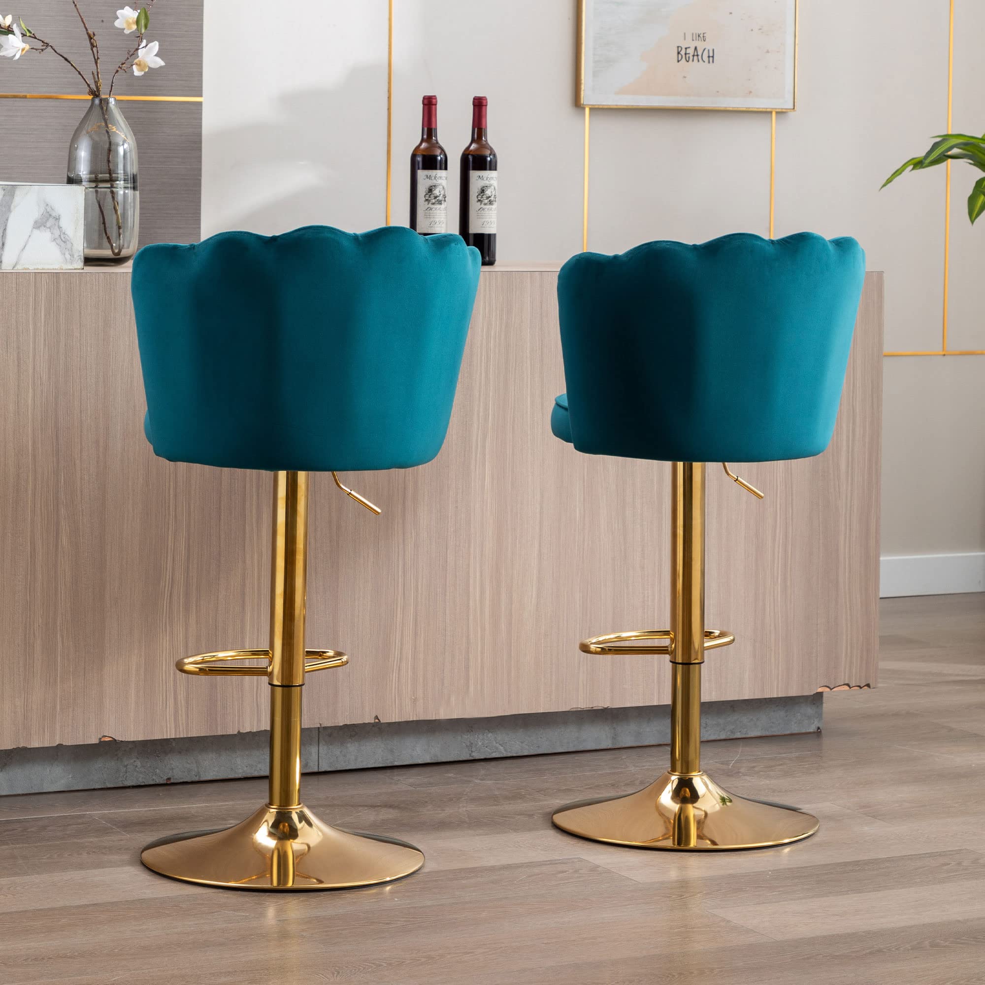 CHICAURA Adjustable Swivel Bar Stools Set of 2 - 2205AB