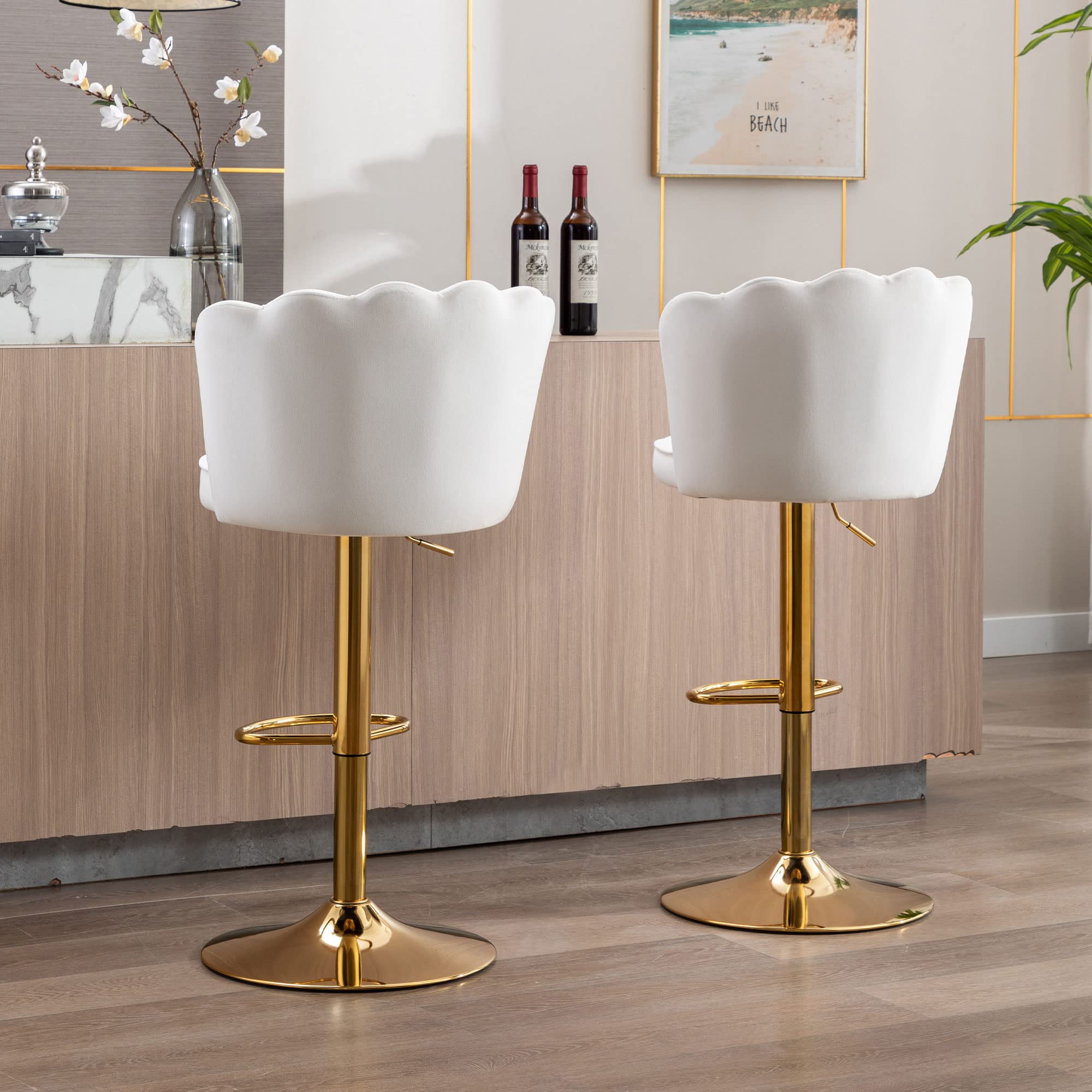 CHICAURA Adjustable Swivel Bar Stools Set of 2 - 2205AB