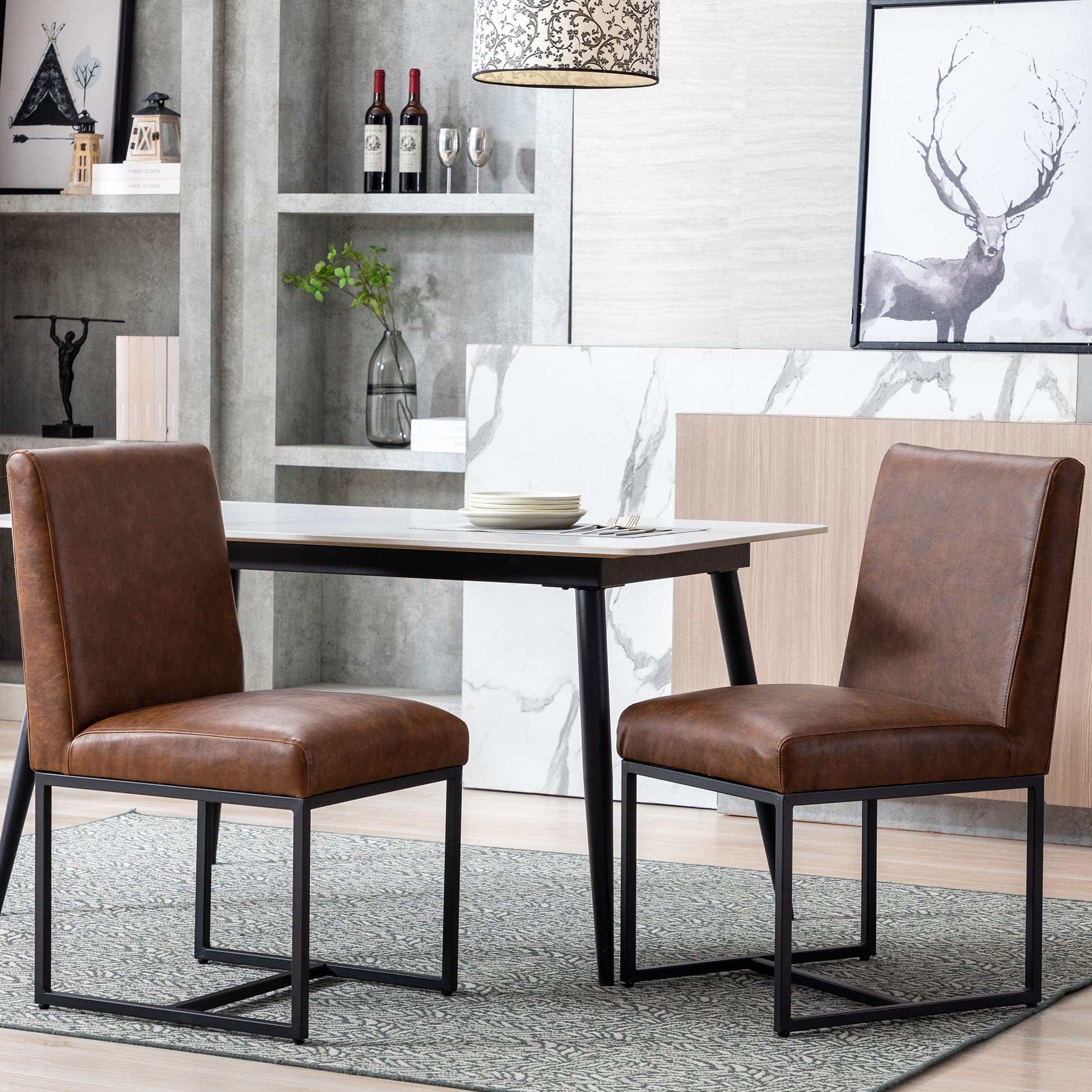 VESCASA Modern Upholstered Dining Chairs Set of 2 - 1488DC