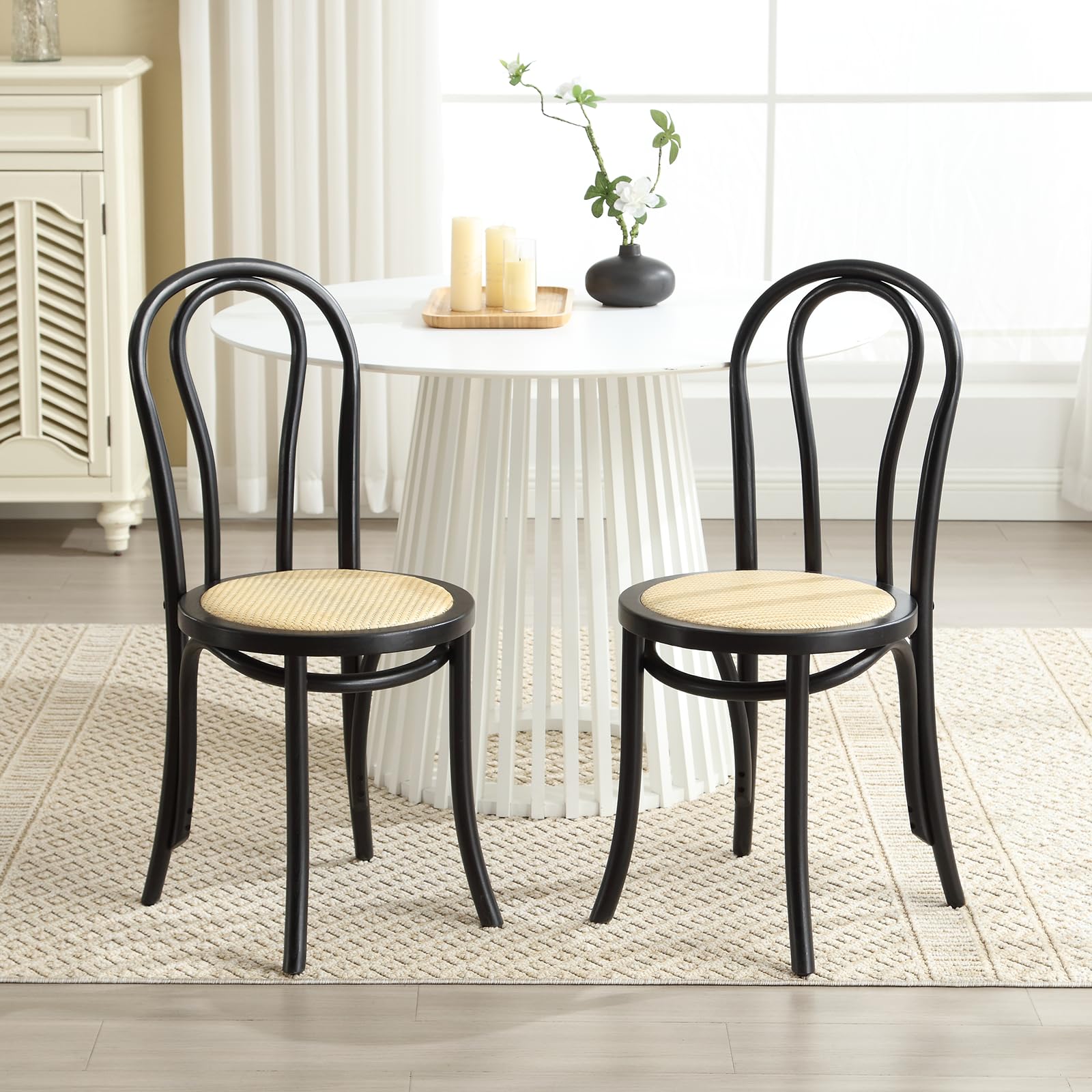 Kmax French Country Bentwood Dining Chairs Set of 2 - X019DC