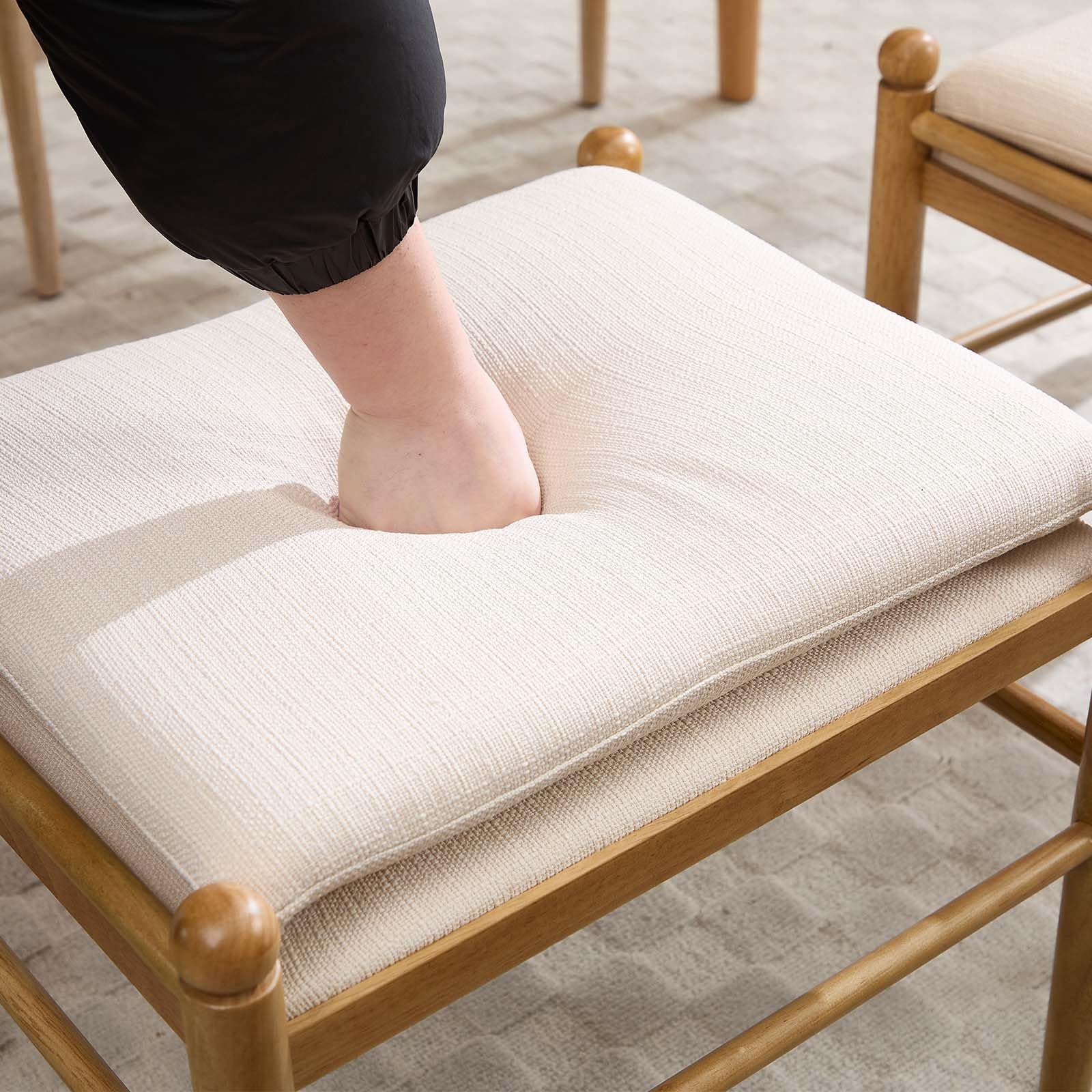 EALSON 19 Inch Backless Ottoman 1 PCS - XX002OT