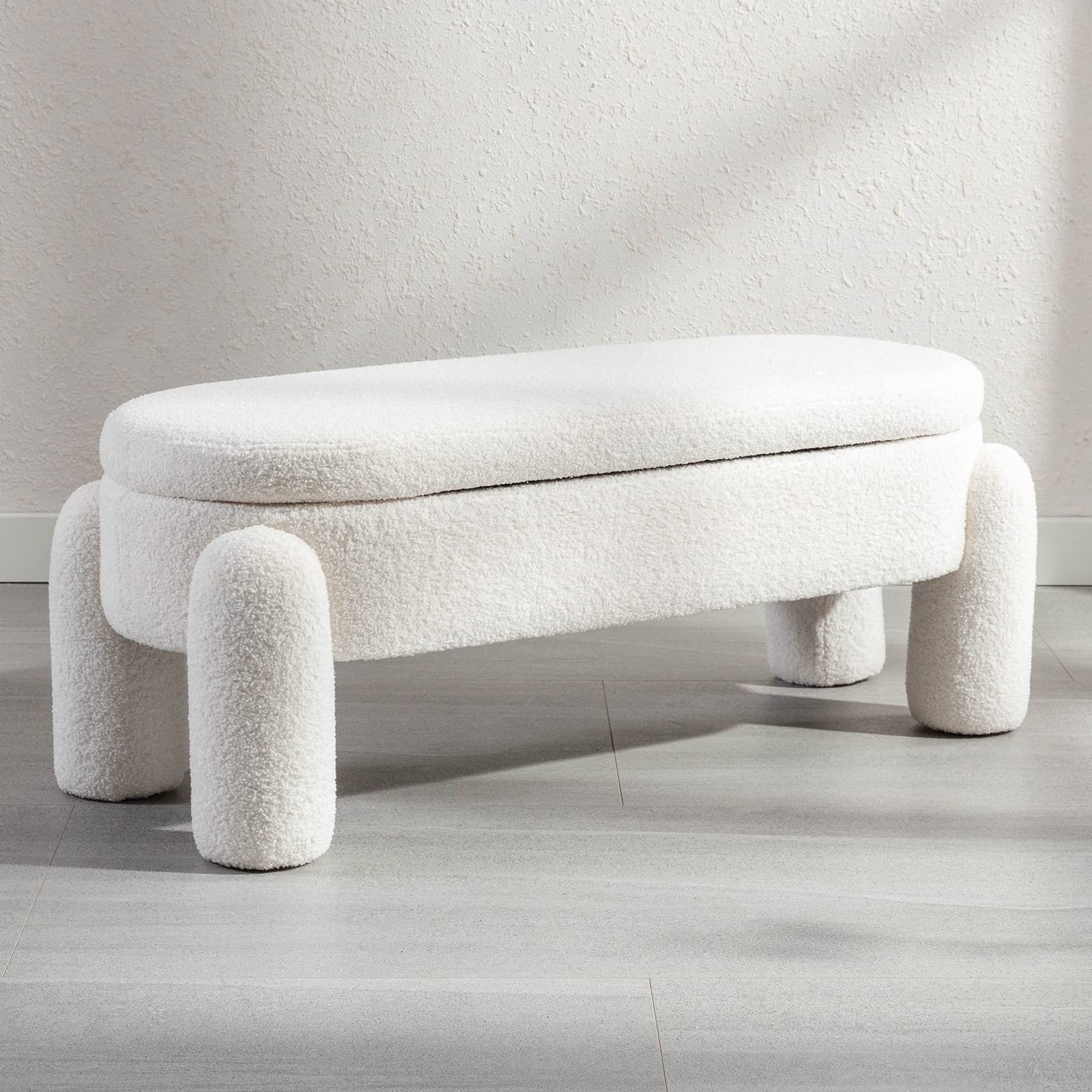 ROCITY Modern Upholstered Storage Bench - 2566BH