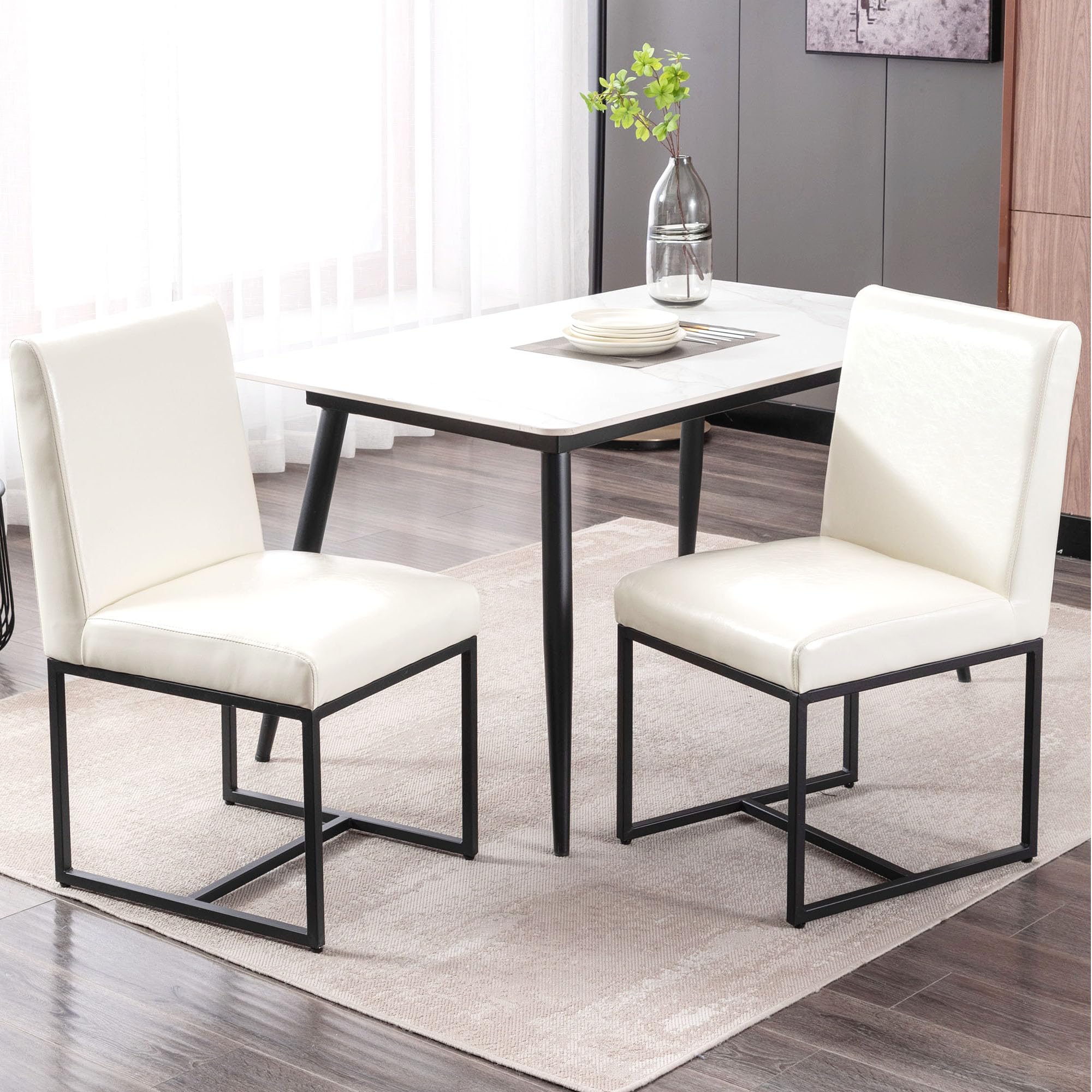 VESCASA Modern Upholstered Dining Chairs Set of 2 - 1488DC