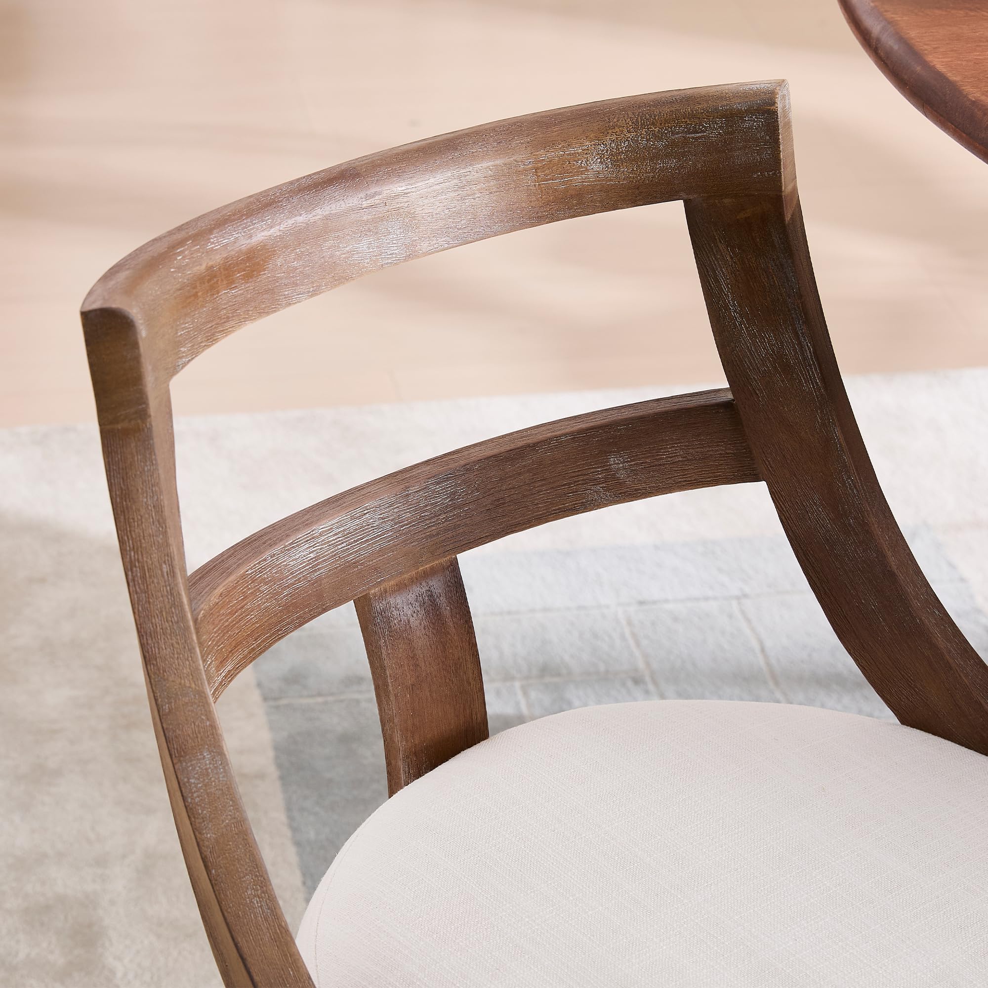 Kmax Mid-century Farmhouse Dining Chairs Set of 2 - X022DC