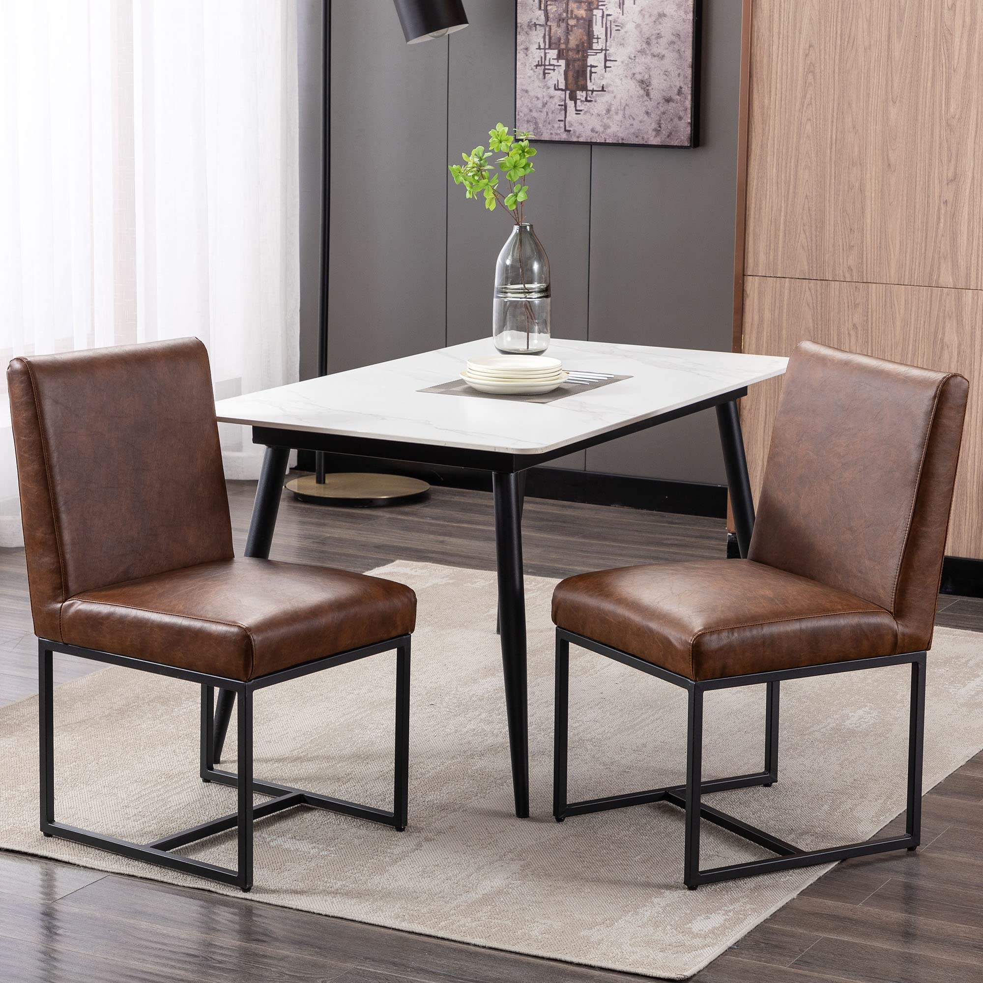 Modern Upholstered Dining Chairs Set of 2 - 1488DC