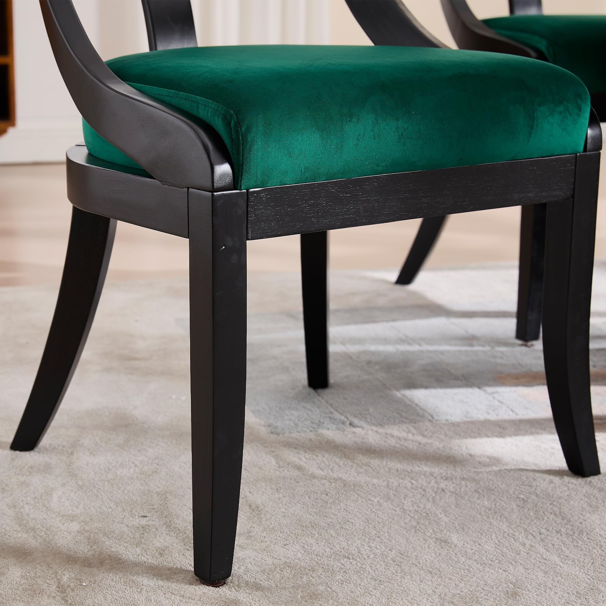 Kmax Mid-century Farmhouse Dining Chairs Set of 2 - X022DC