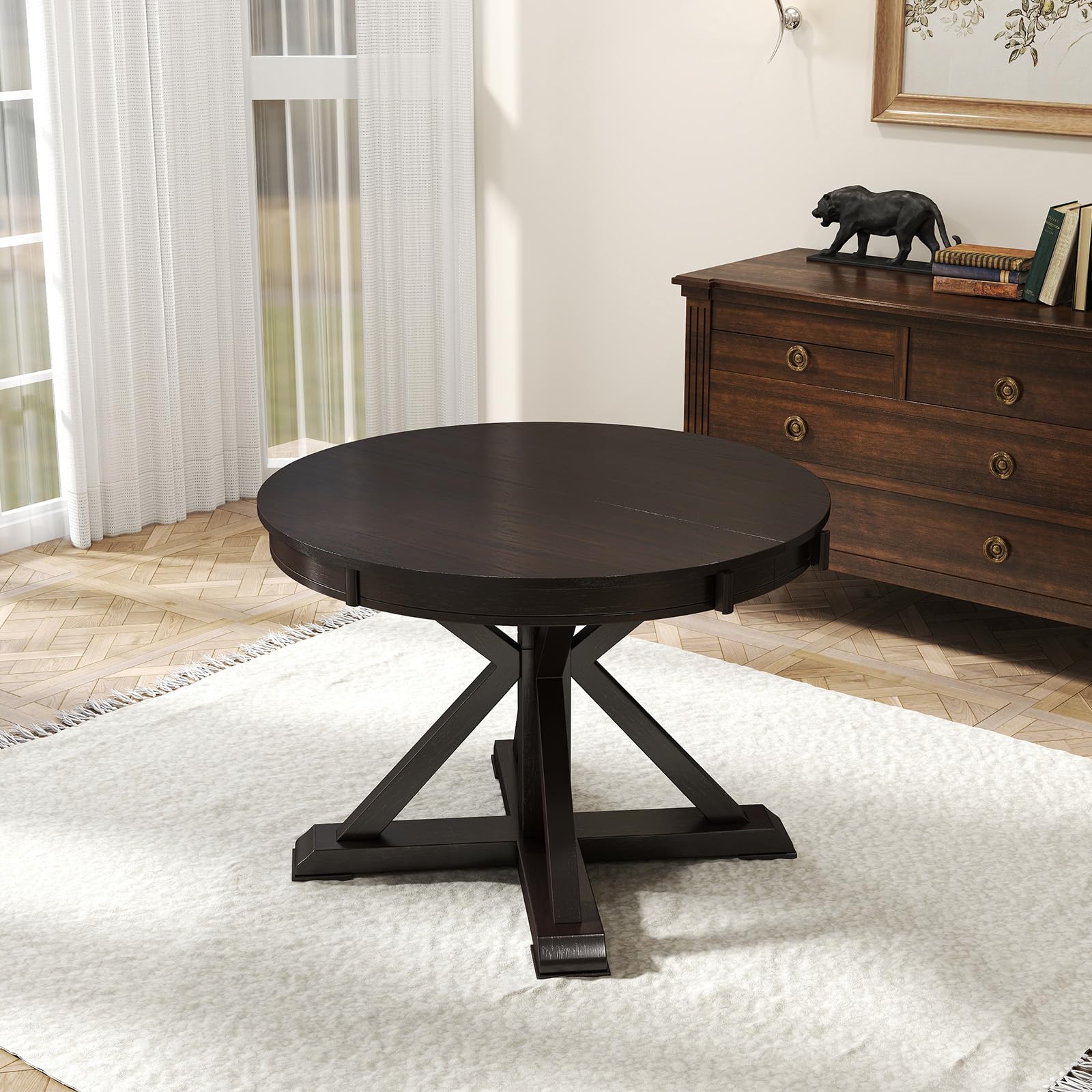 Kmax 42-54"W Round Dining Table - 22191