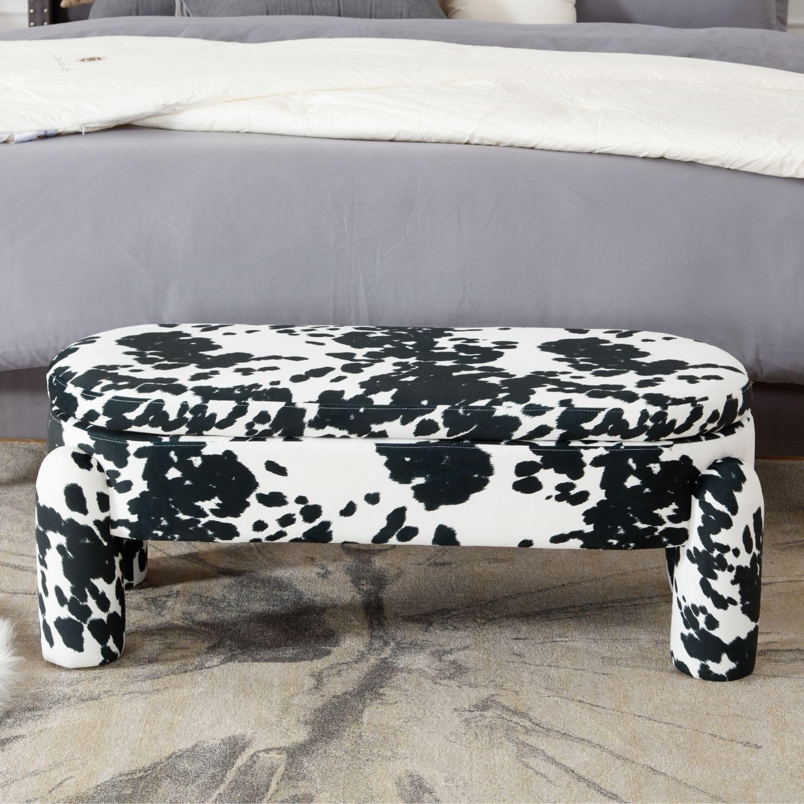ROCITY Modern Upholstered Storage Bench - 2566BH