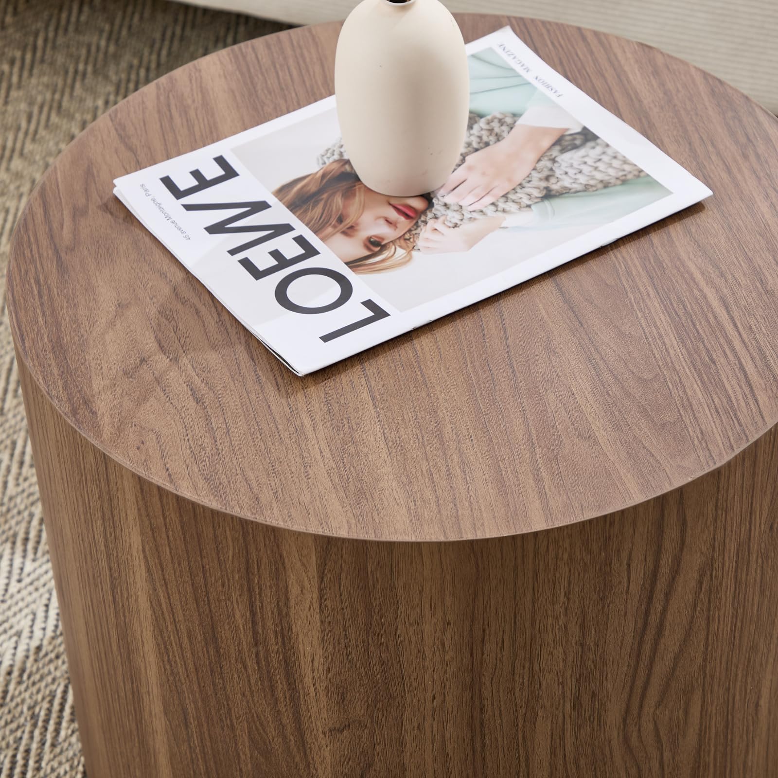 CIMOTA Round Wood Nesting Coffee Table Set of 2 - 24060CT