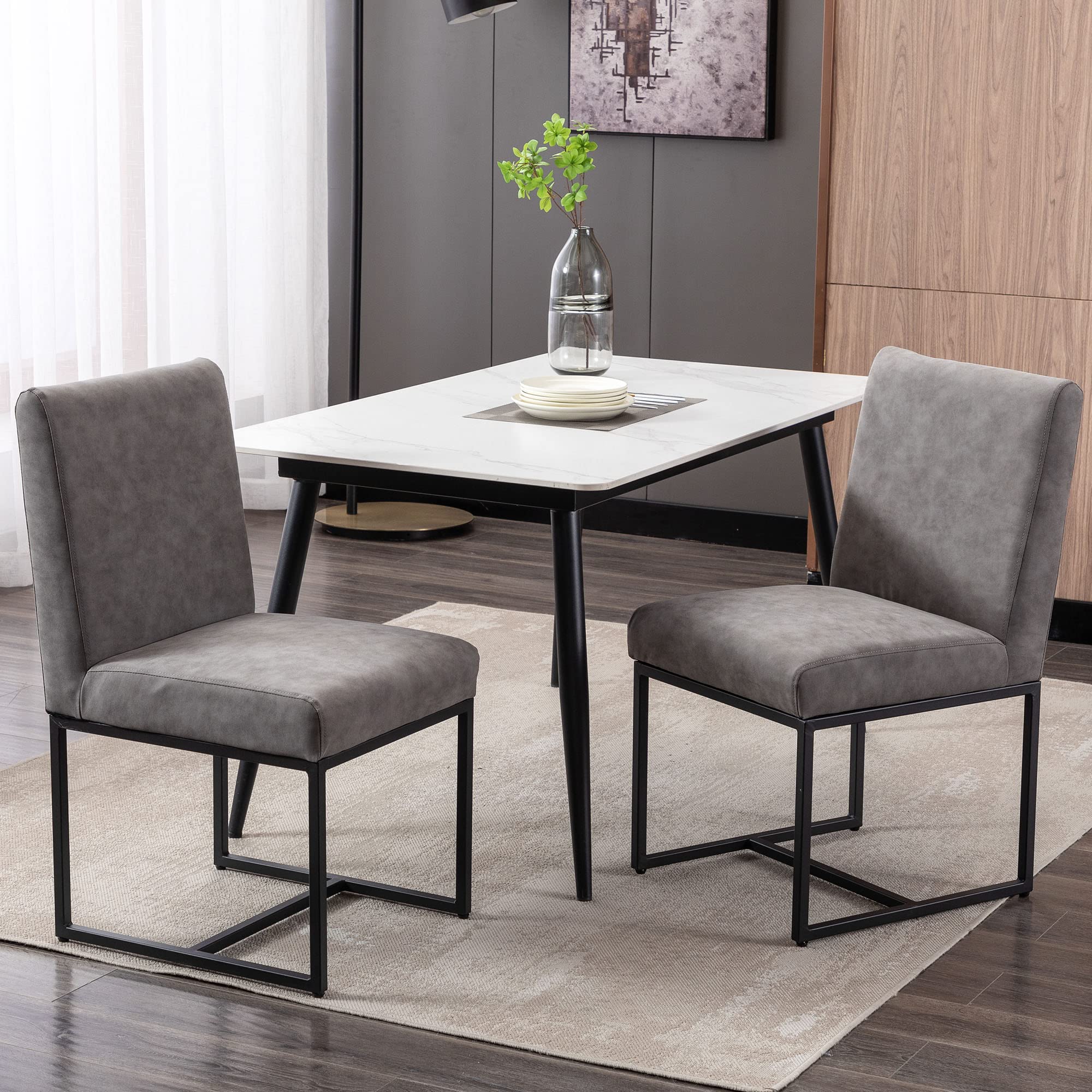 Modern Upholstered Dining Chairs Set of 2 - 1488DC