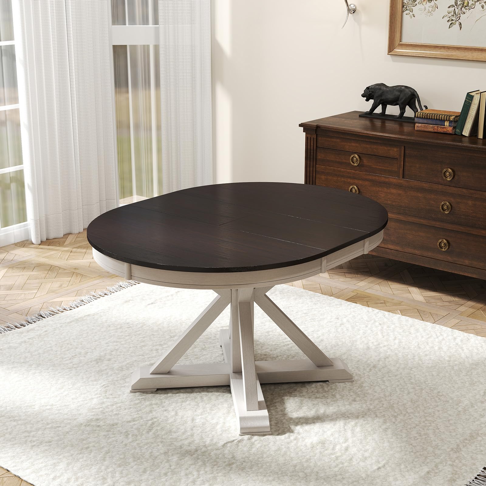 Kmax 42-54"W Round Dining Table - 22191