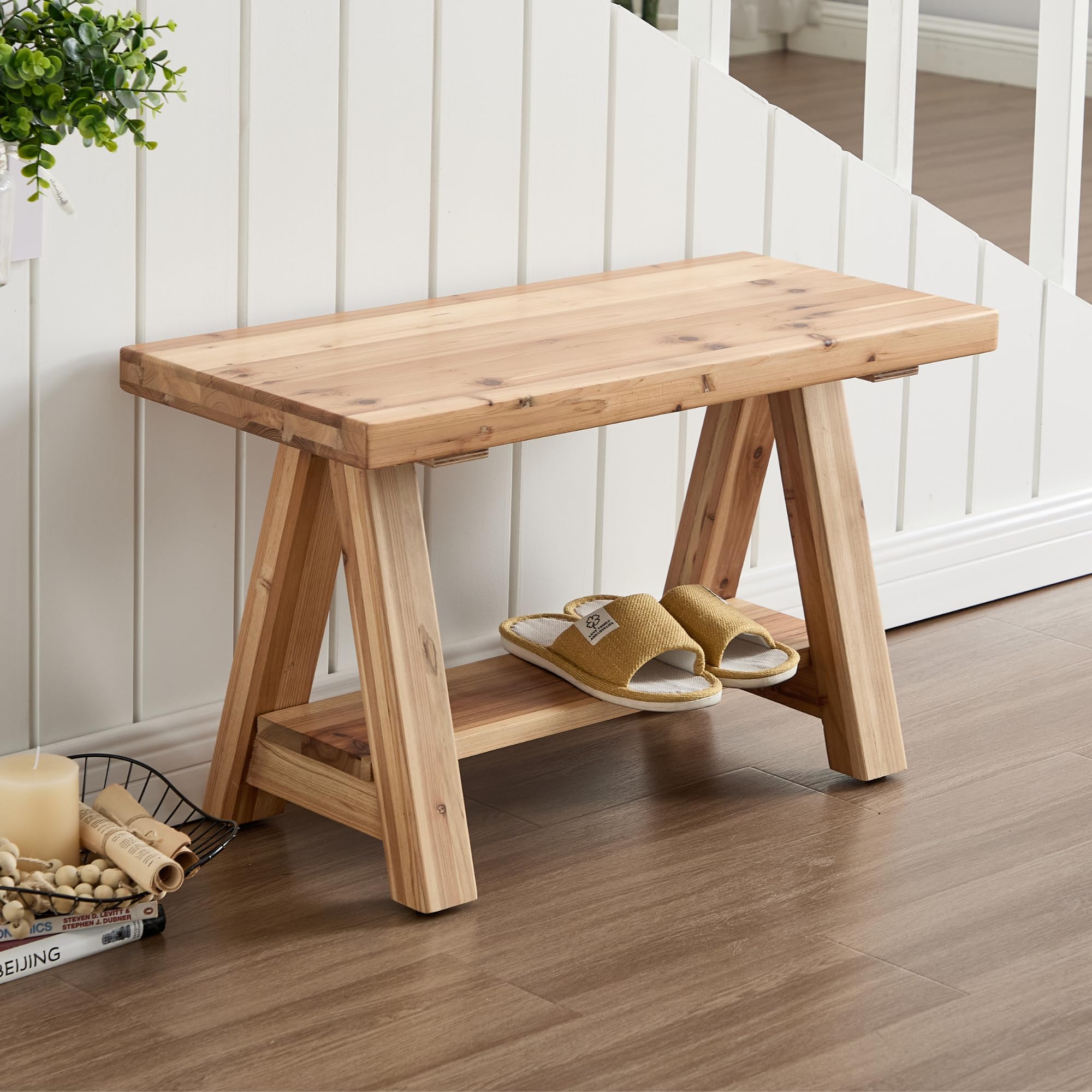 KMAX Wooden Storage Bench - 23893BH