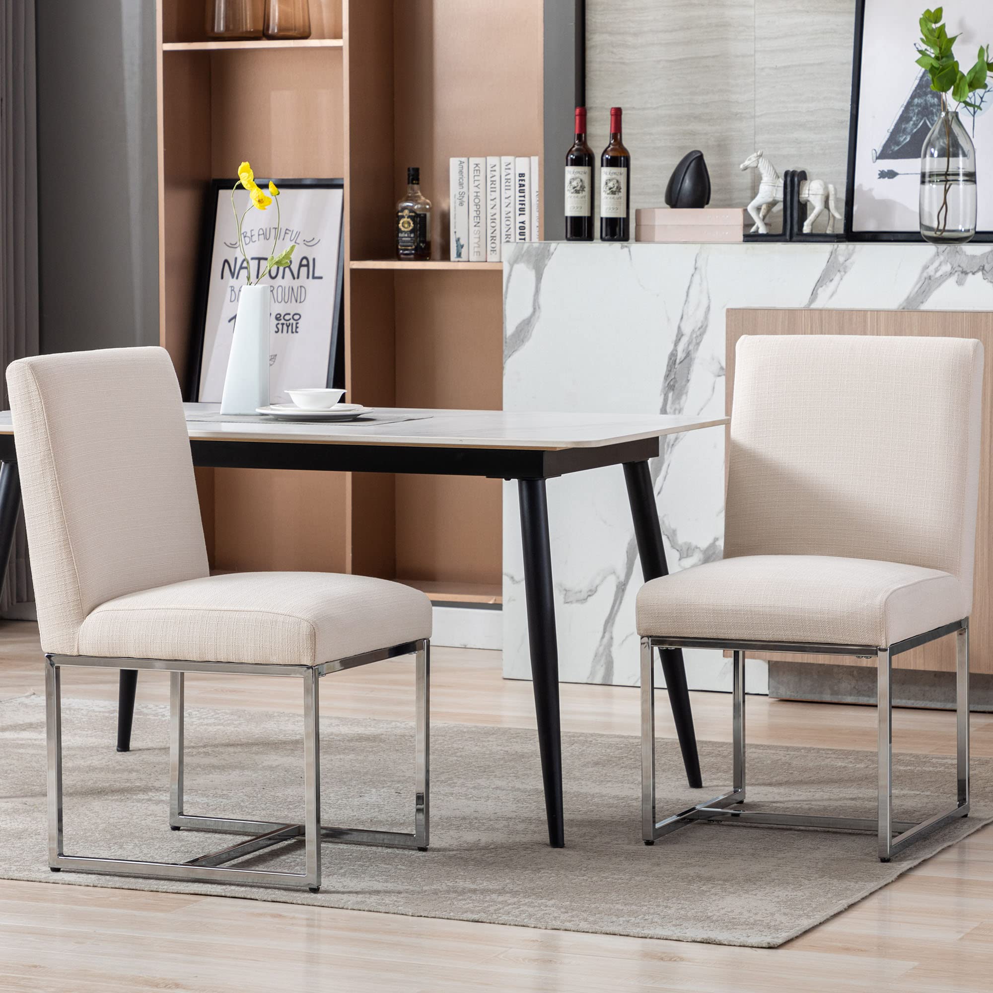 Modern Upholstered Dining Chairs Set of 2 - 1488DC