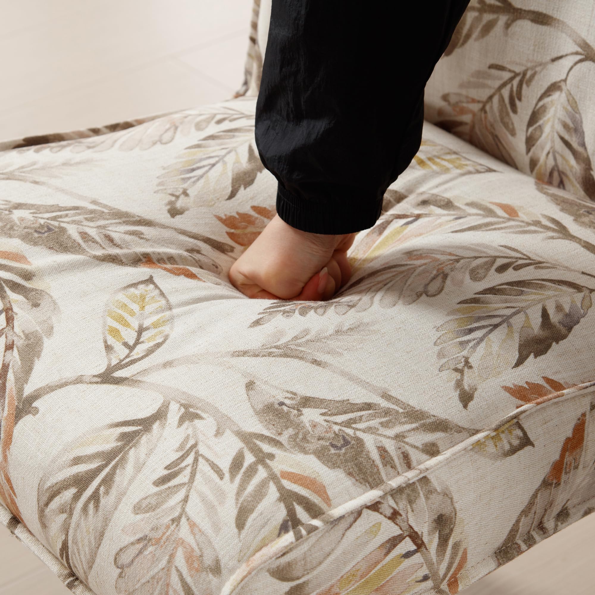 Janoray Farmhouse Fabric Dining Chairs Set of 2 - 2223DC