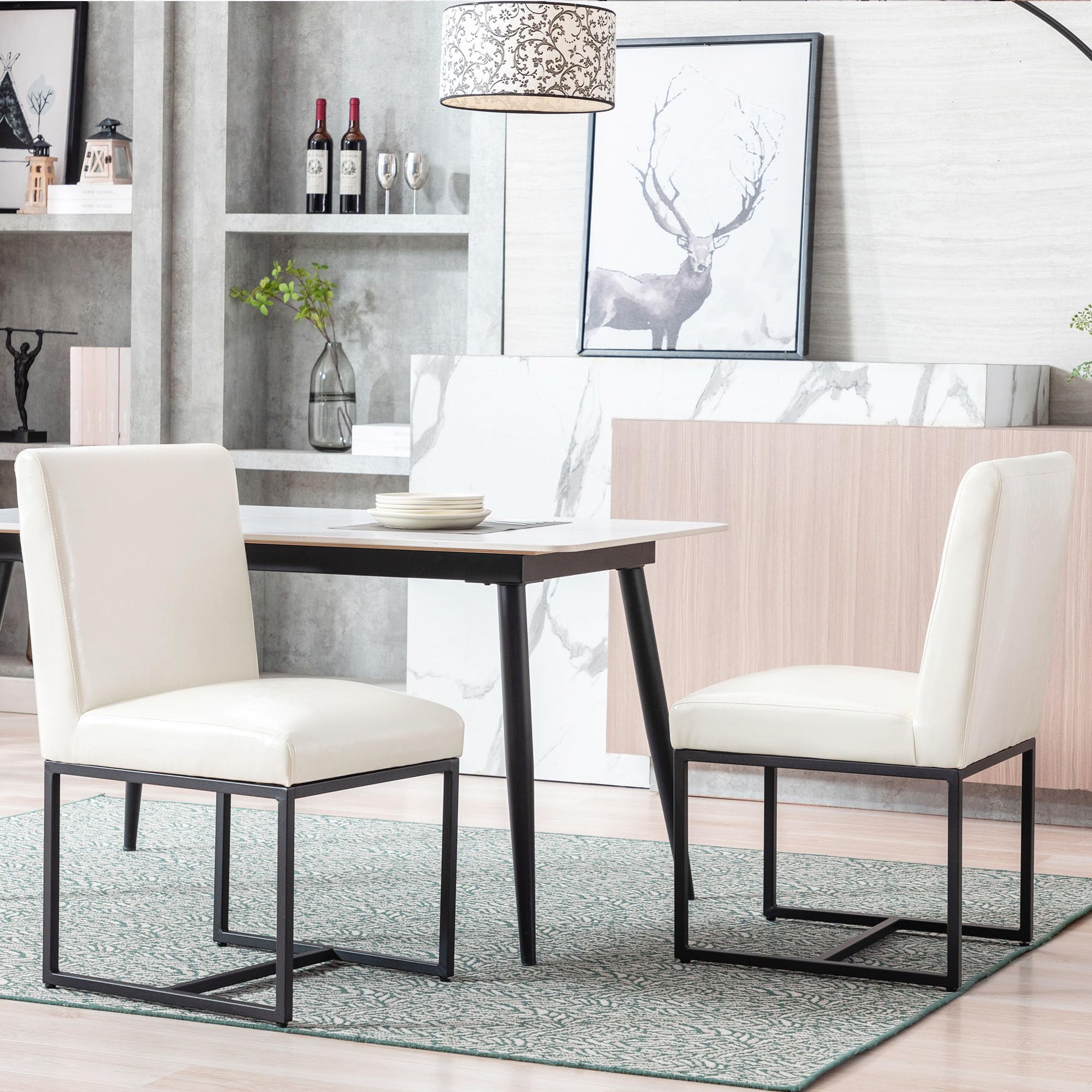 VESCASA Modern Upholstered Dining Chairs Set of 2 - 1488DC