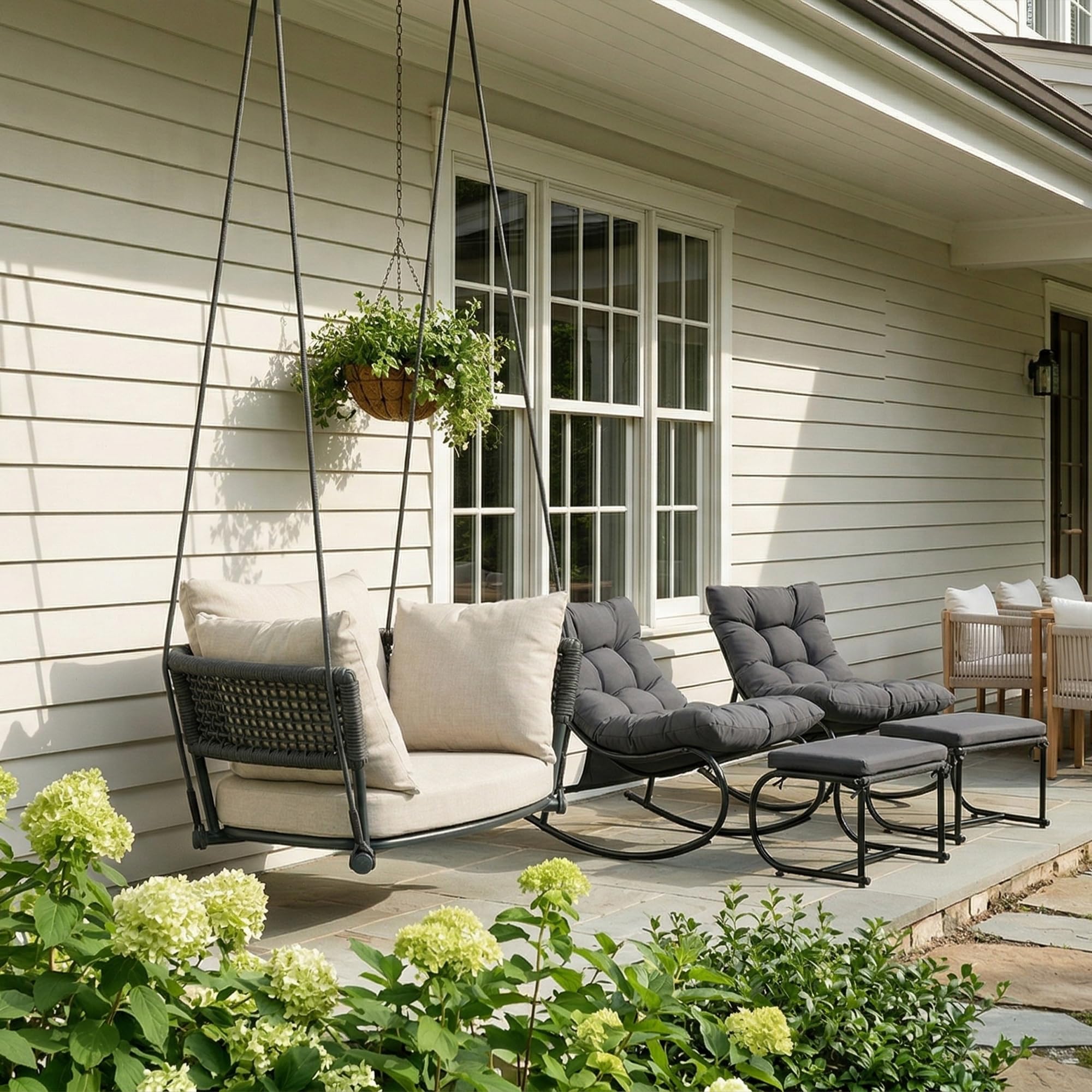 Outdoor Adjustable Rope Swinging Chair - 25016HS