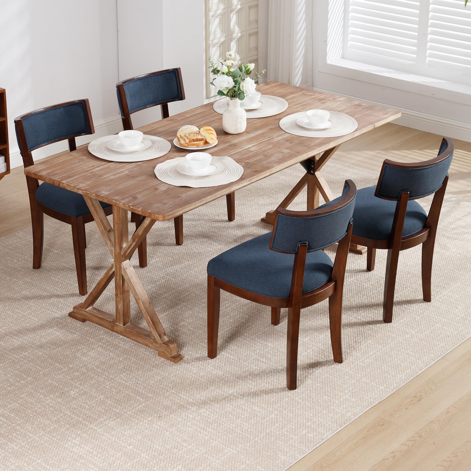 Janoray Solid Wood Dining Chairs Set of 2 - X061DC