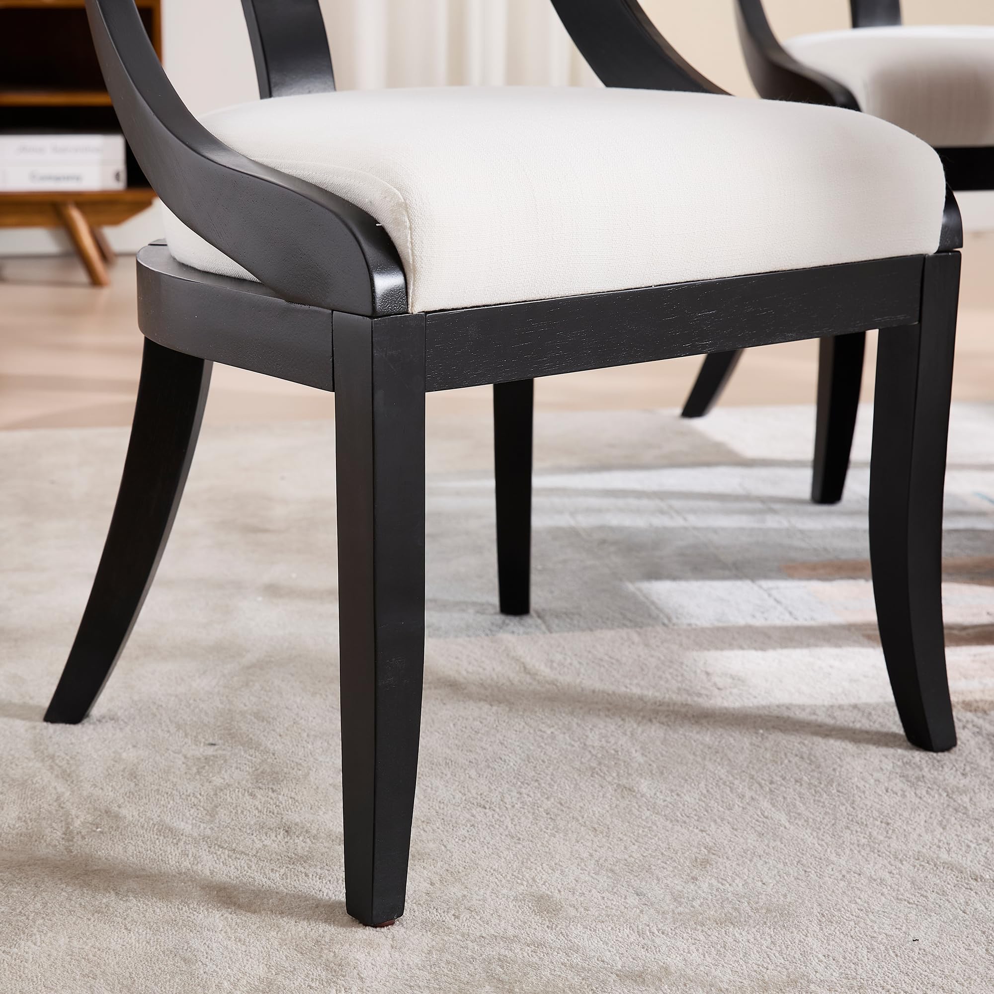 Kmax Mid-century Farmhouse Dining Chairs Set of 2 - X022DC