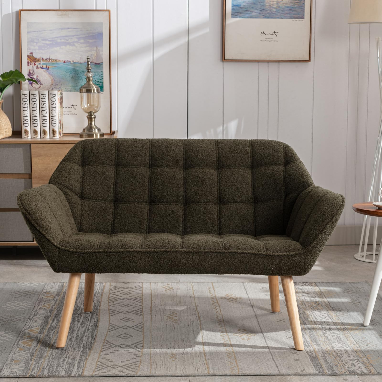 ROCITY 48"W Modern Small Loveseat Sofa - 8904AC