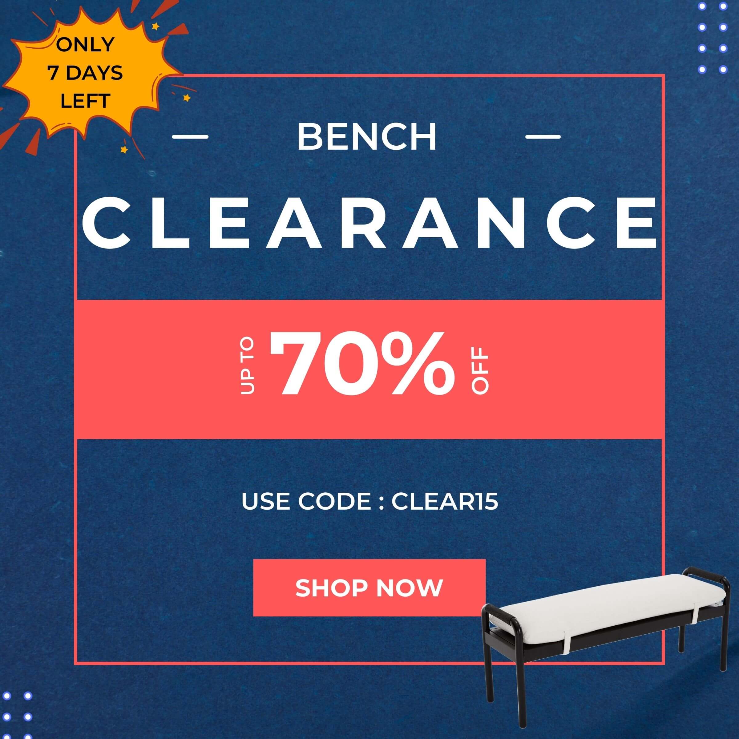Clearance Bench