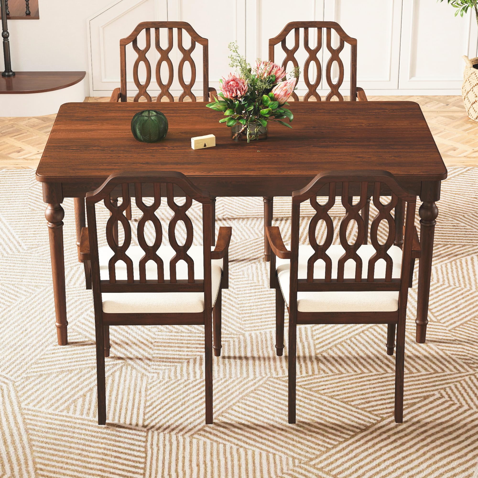 Kmax Farmhouse Rectangle Dining Chairs Set of 2 - 8171