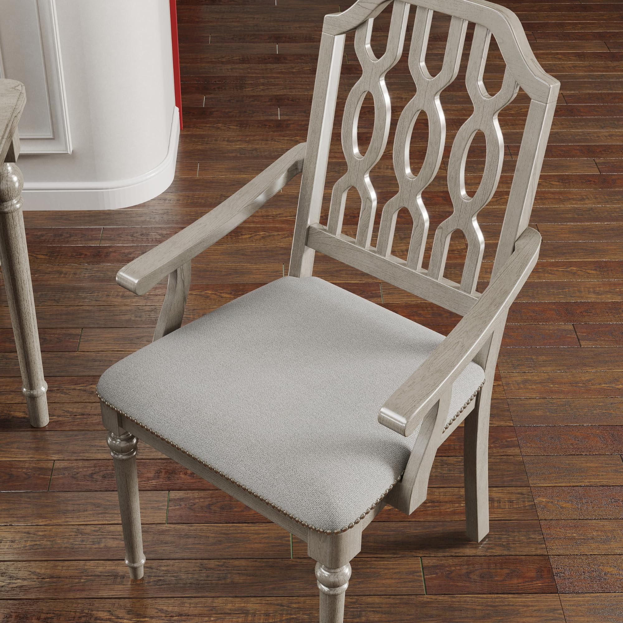 Kmax Farmhouse Rectangle Dining Chairs Set of 2 - 8171